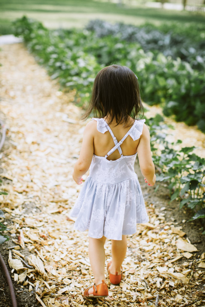 Mommy and Me Outfits: Grey Floral Dresses by Utah fashion blogger Sandy A La Mode