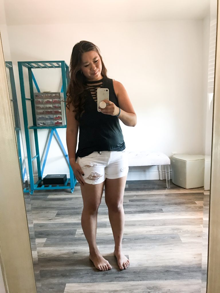 9 of The Best Summer Shorts Under $50 by Utah fashion blogger Sandy A La Mode