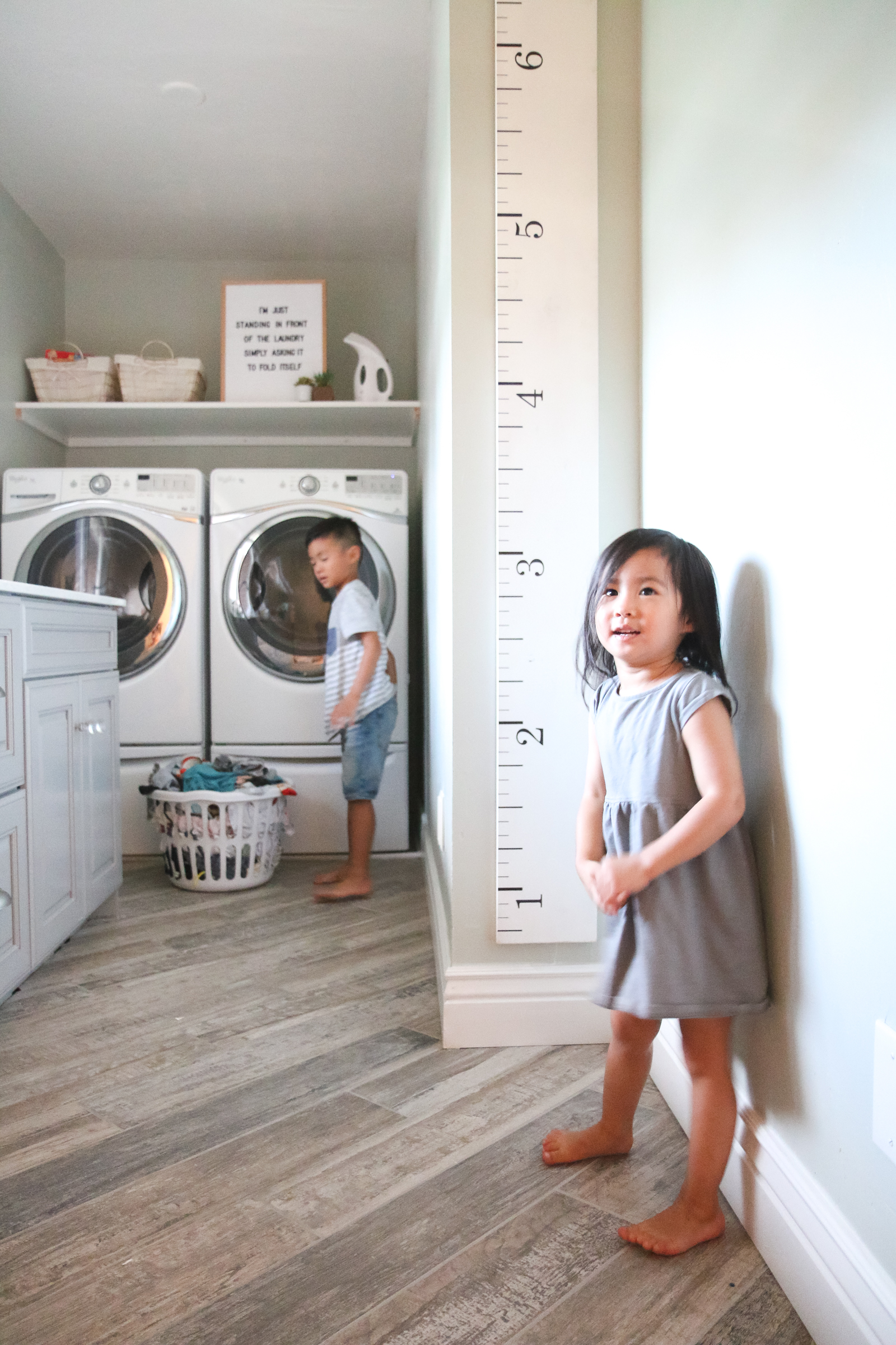 Our New Home Big Reveal: Functional & Spacious Laundry Room Ideas by popular Utah blogger Sandy A La Mode
