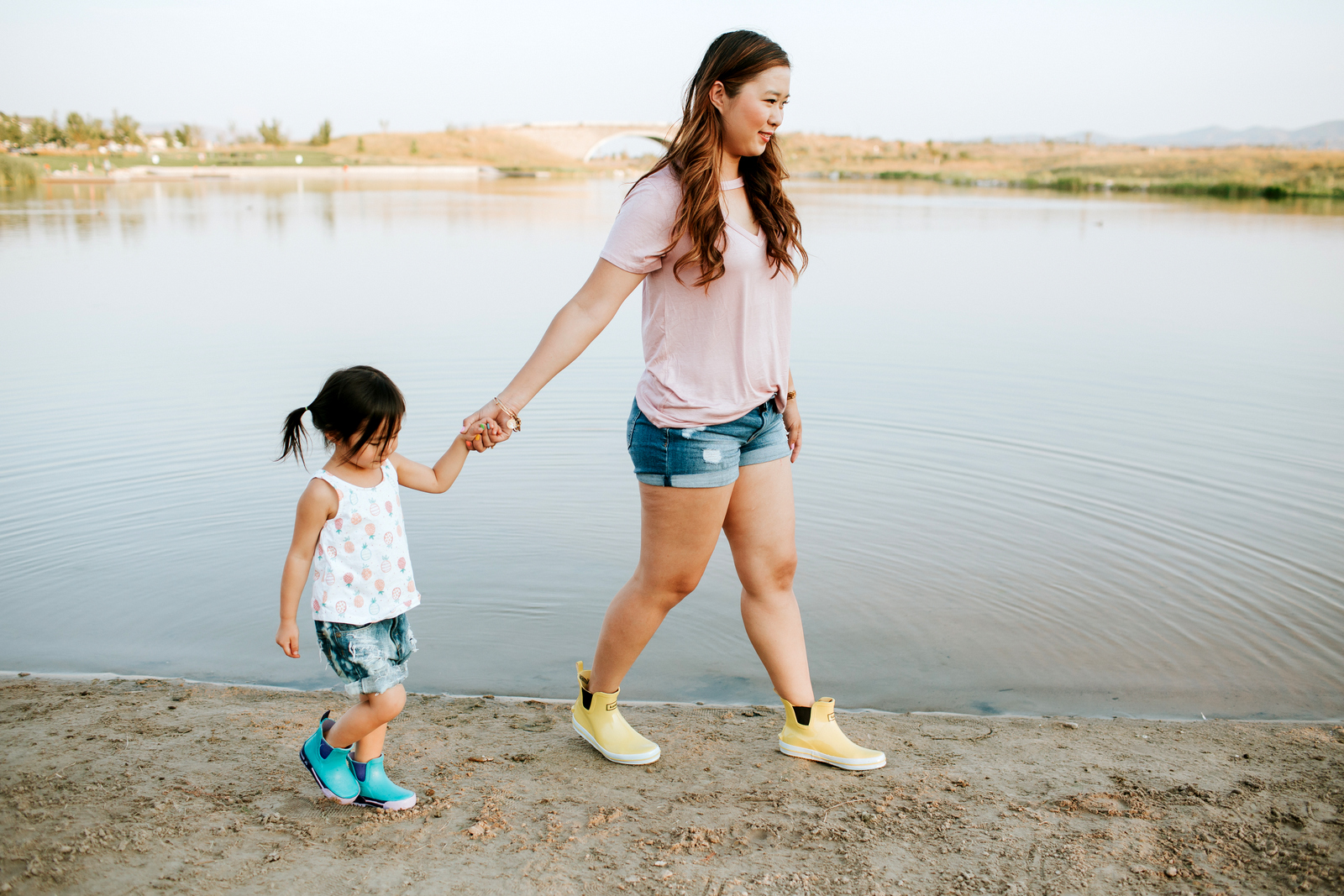 Mommy and Me Outfits: Cute Rain Boots by Utah fashion blogger Sandy A La Mode