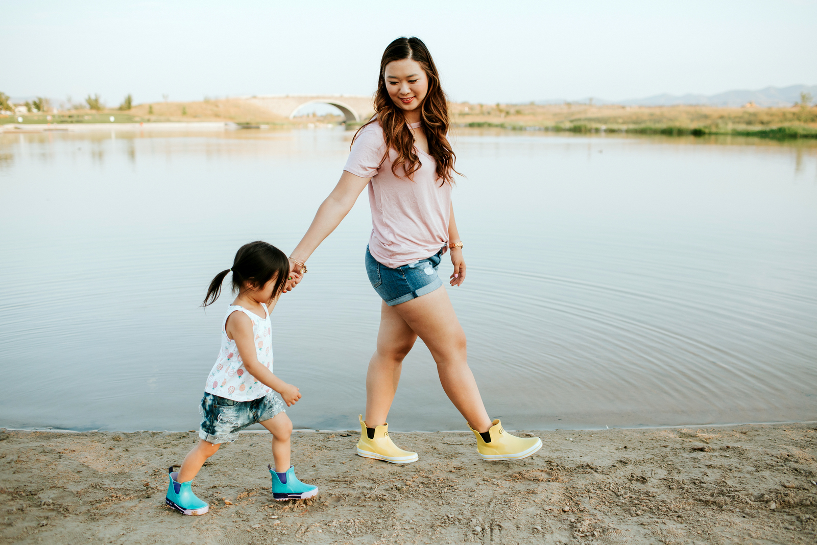 Mommy and Me Outfits: Cute Rain Boots by Utah fashion blogger Sandy A La Mode