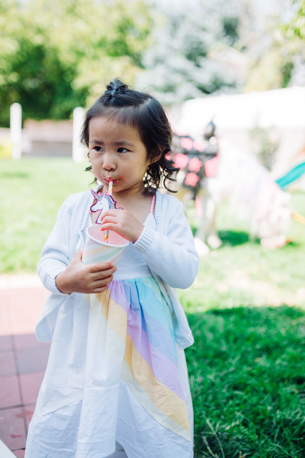 A Magical Unicorn Birthday Party - Vivian's 3rd Birthday! by Utah mom blogger Sandy A La Mode