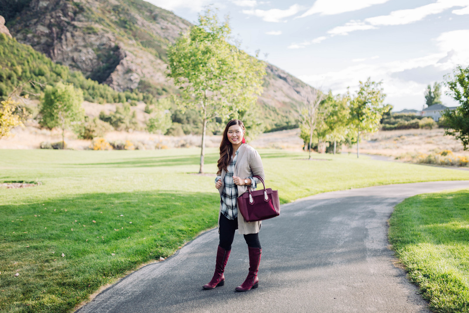 Boyfriend Cardigan and Boots Weather by Utah fashion blogger Sandy A La Mode