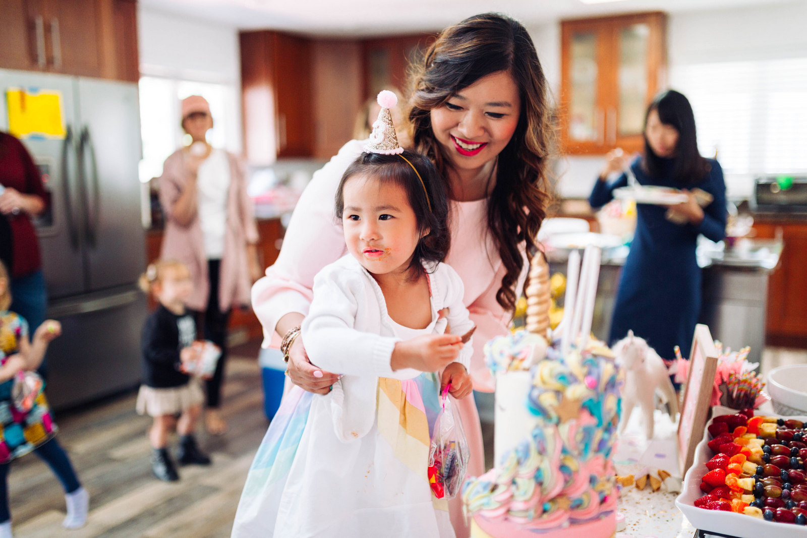 A Magical Unicorn Birthday Party - Vivian's 3rd Birthday! by Utah mom blogger Sandy A La Mode