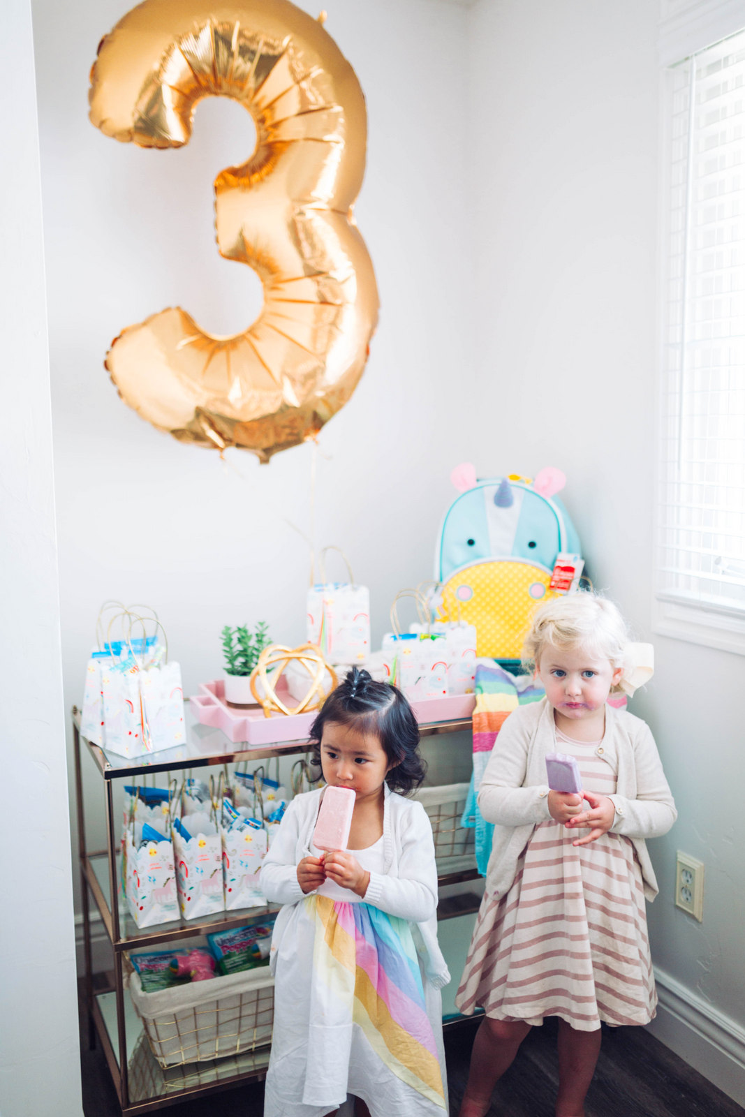 A Magical Unicorn Birthday Party - Vivian's 3rd Birthday! by Utah mom blogger Sandy A La Mode