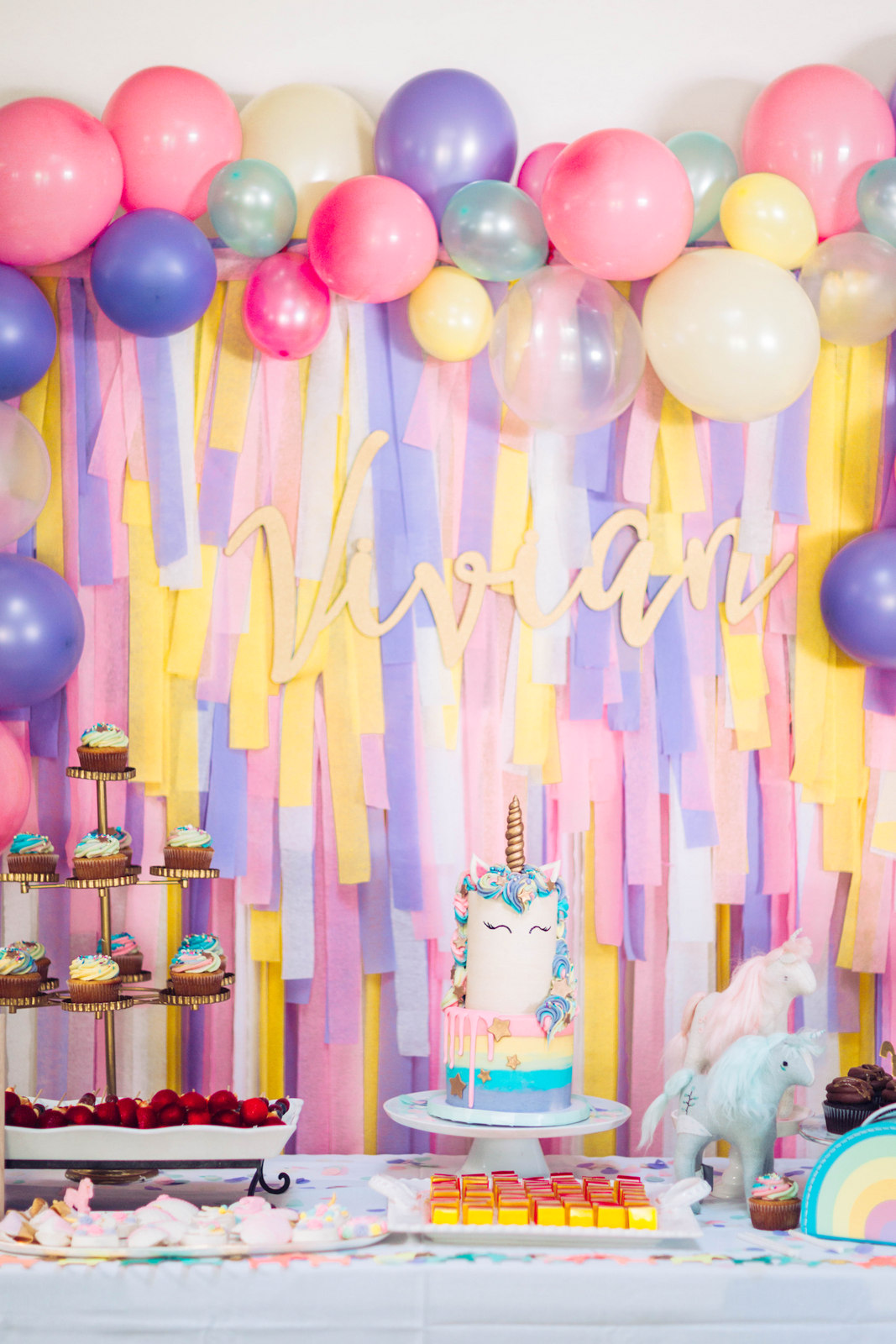 A Magical Unicorn Birthday Party - Vivan's 3rd Birthday! by Utah mom blogger Sandy A La Mode