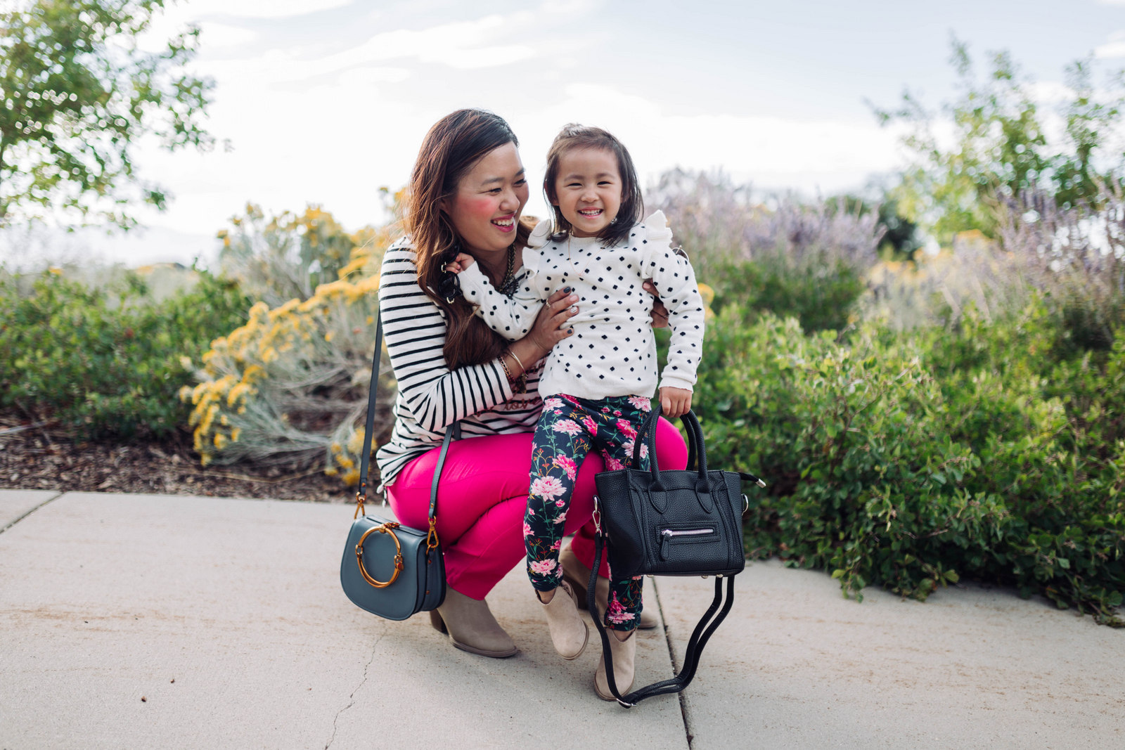 Mommy and Me Outfits: Old Navy Playful Prep by Utah fashion blogger Sandy A La Mode