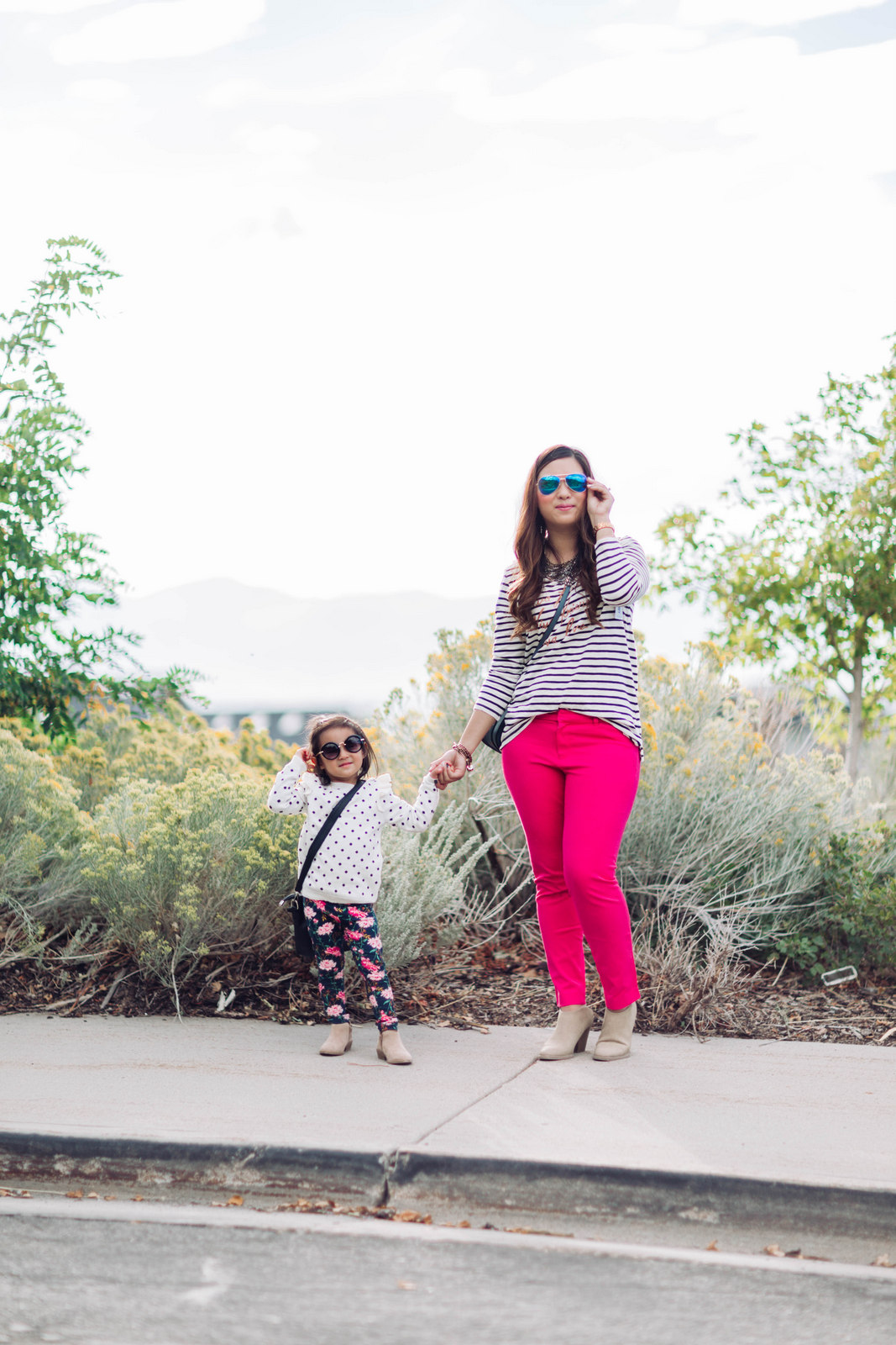 Mommy and Me Outfits: Old Navy Playful Prep by Utah fashion blogger Sandy A La Mode