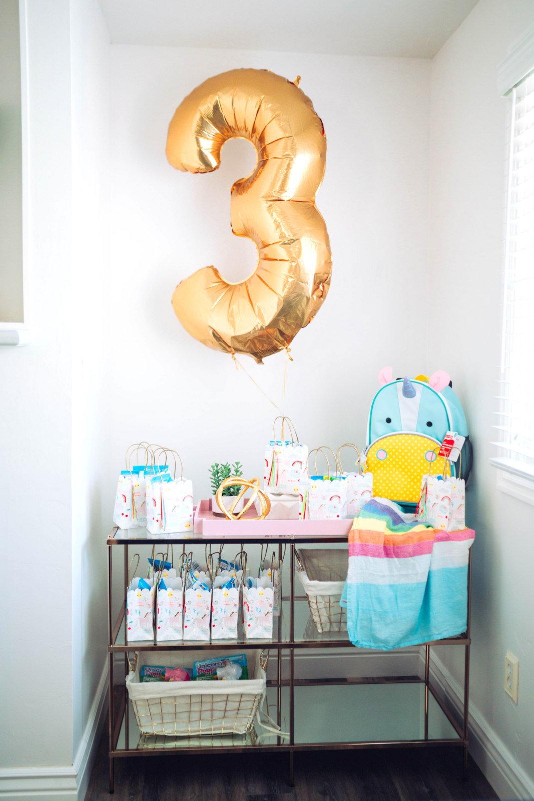 A Magical Unicorn Birthday Party - Vivian's 3rd Birthday! by Utah mom blogger Sandy A La Mode