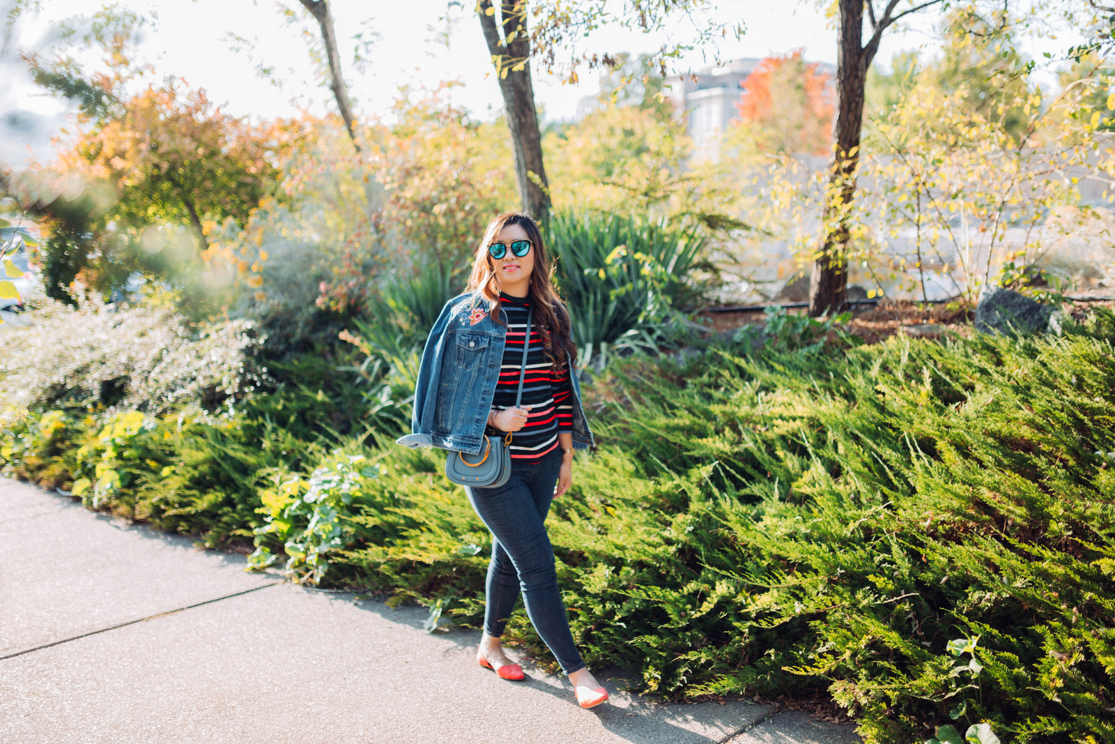 Mommy and Me Outfits: Embroidered Denim Old Navy Outdoor Folk Collection by Utah fashion blogger Sandy A La Mode