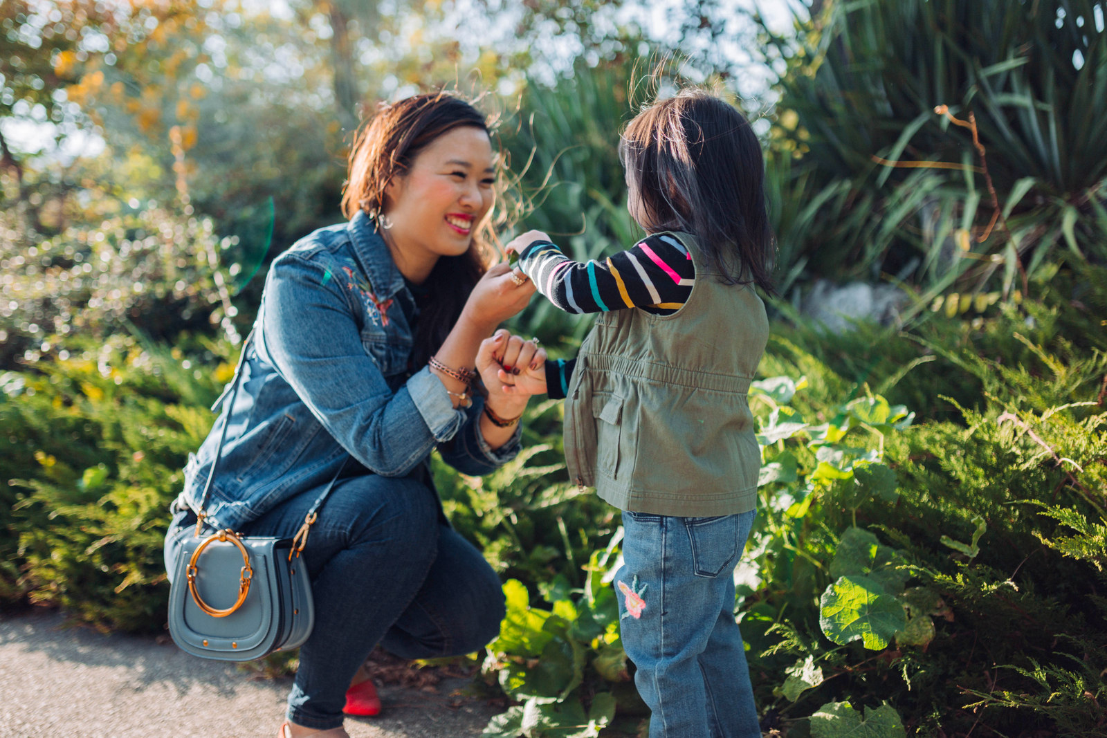 Mommy and Me Outfits: Embroidered Denim Old Navy Outdoor Folk Collection by Utah fashion blogger Sandy A La Mode