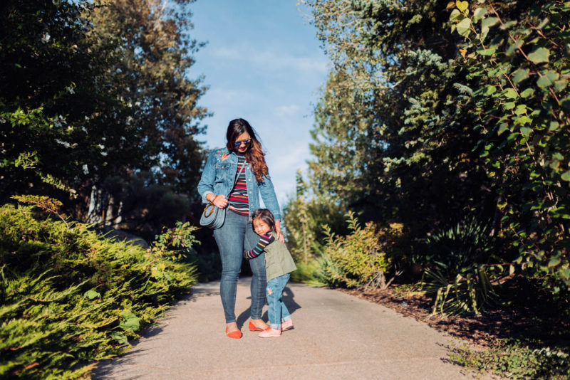 Mommy and Me Outfits: Embroidered Denim Old Navy Outdoor Folk Collection by Utah fashion blogger Sandy A La Mode