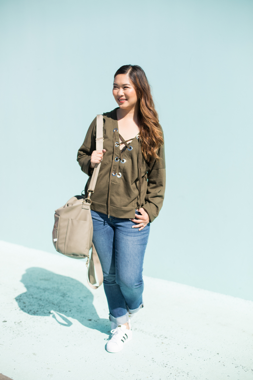 Boyfriend Denim Jeans Two Ways: Dressed Down and Up by Utah fashion blogger Sandy A La Mode