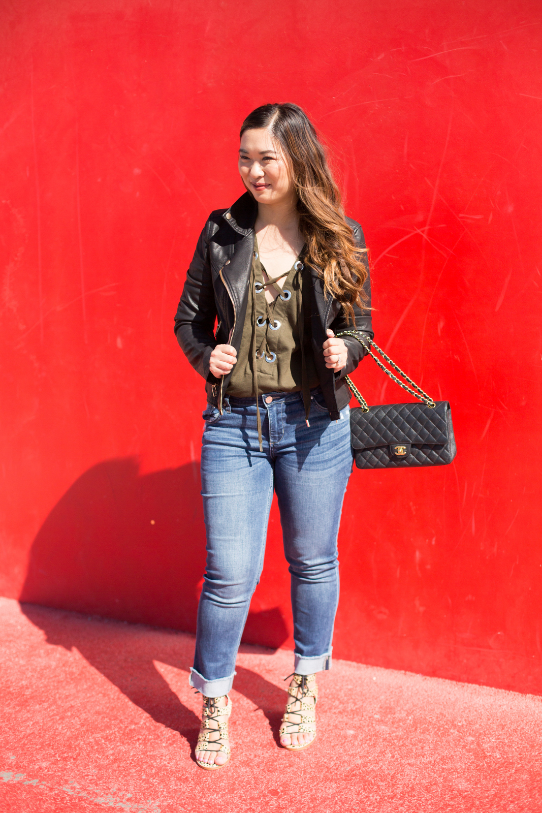 Boyfriend Denim Jeans Two Ways: Dressed Down and Up by Utah fashion blogger Sandy A La Mode