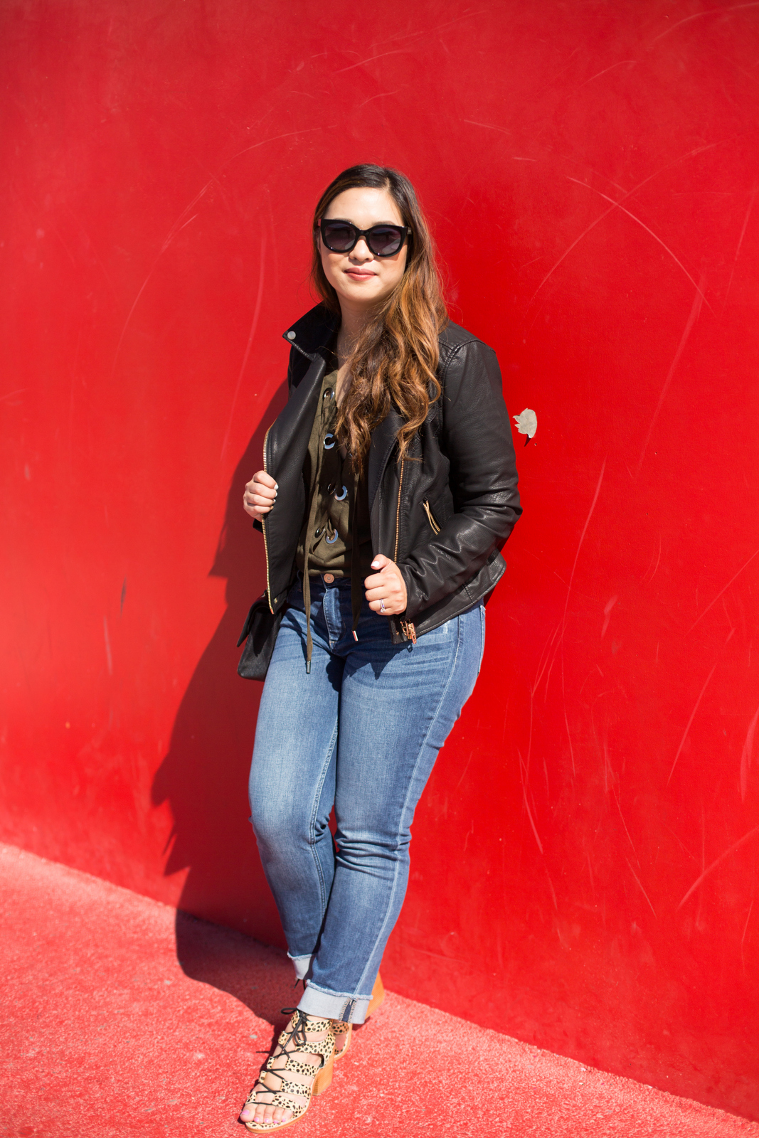 Boyfriend Denim Jeans Two Ways: Dressed Down and Up by Utah fashion blogger Sandy A La Mode