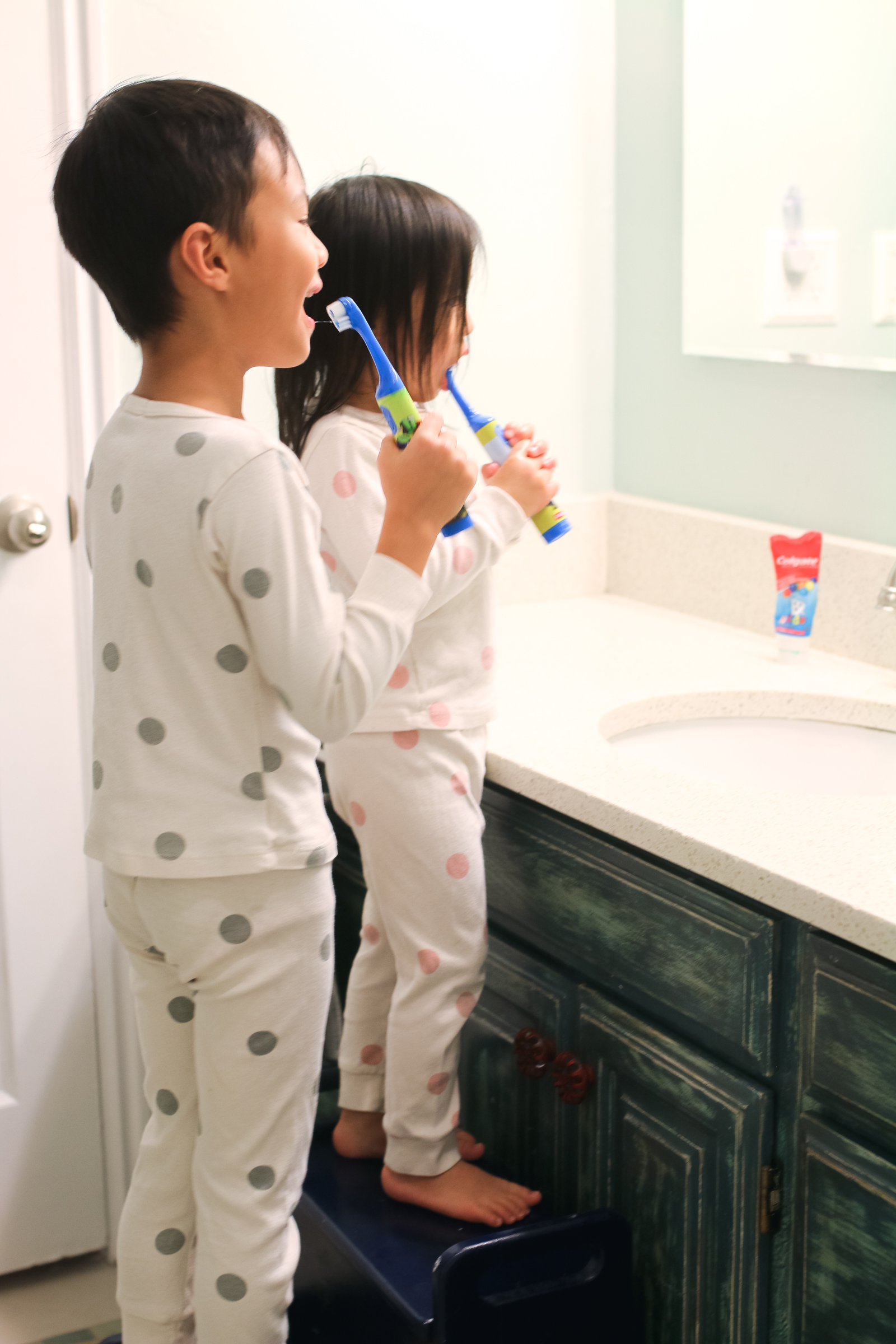 Child Brushing Teeth: How I Got My Kids To Brush Their Teeth For Two Whole Minutes by Utah lifestyle blogger Sandy A La Mode