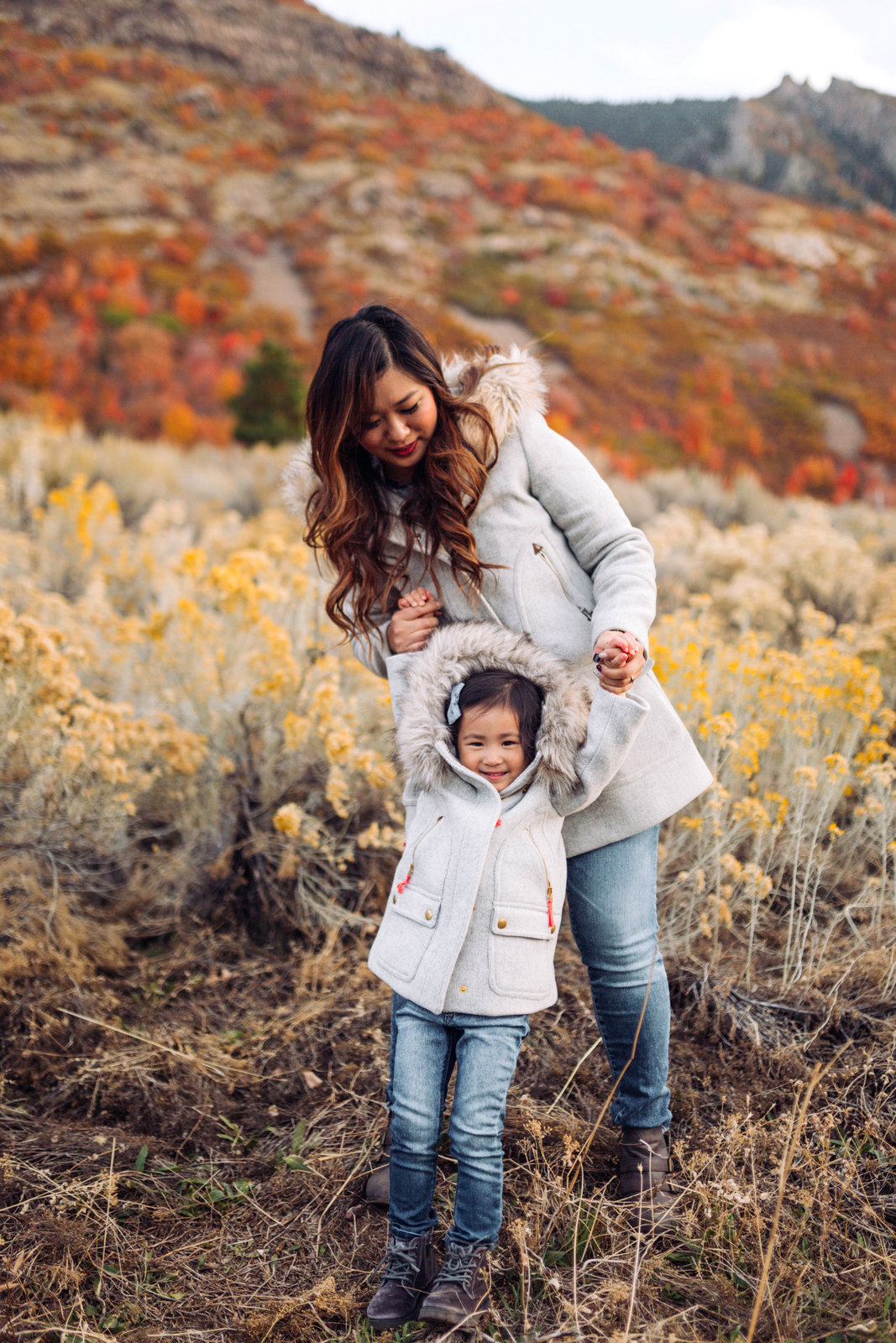 Mommy and Me Outfits: Chateau Parka by popular Utah fashion blogger Sandy A La Mode