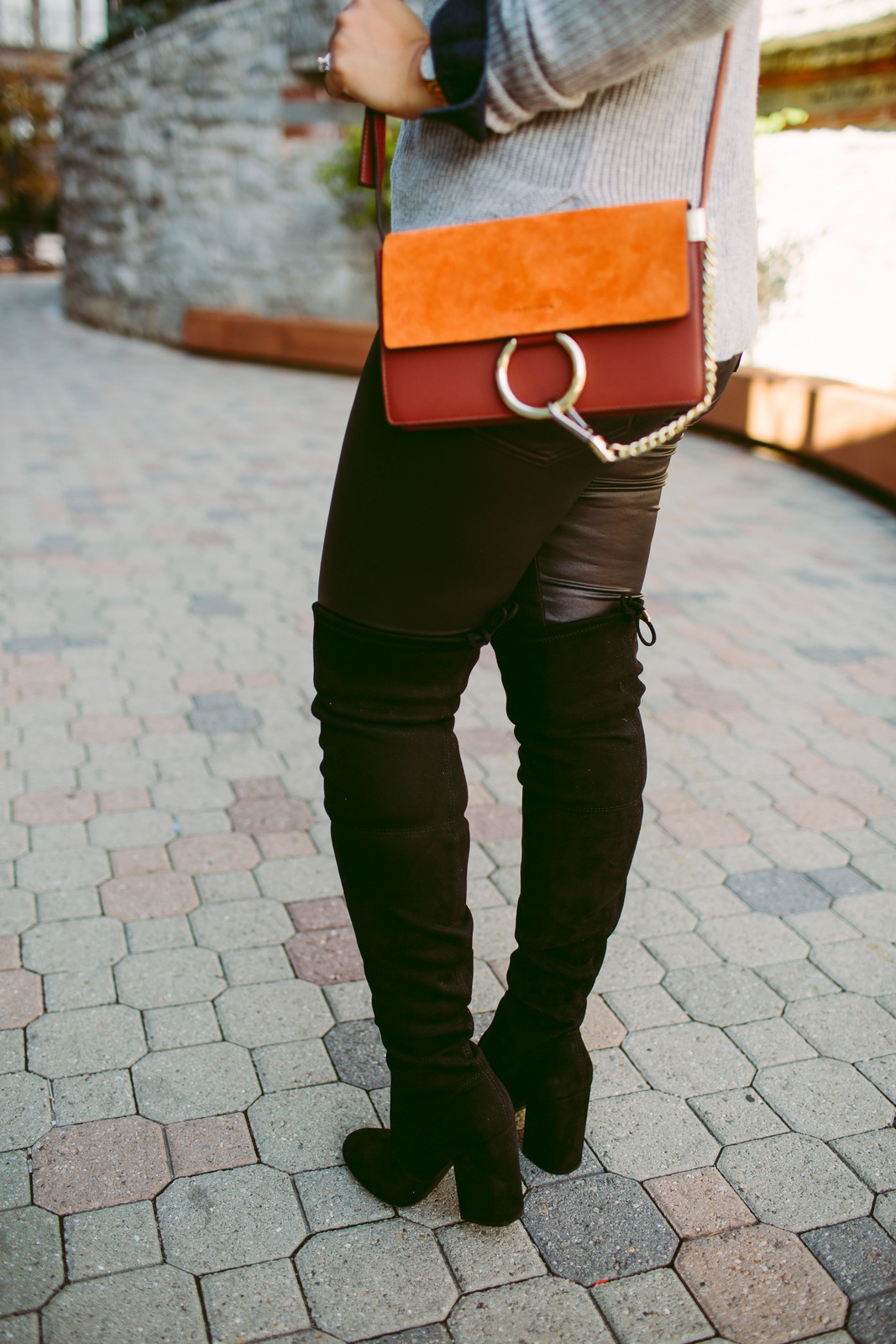 3 Ways To Wear Black Over The Knee Boots by Utah fashion blogger Sandy A La Mode