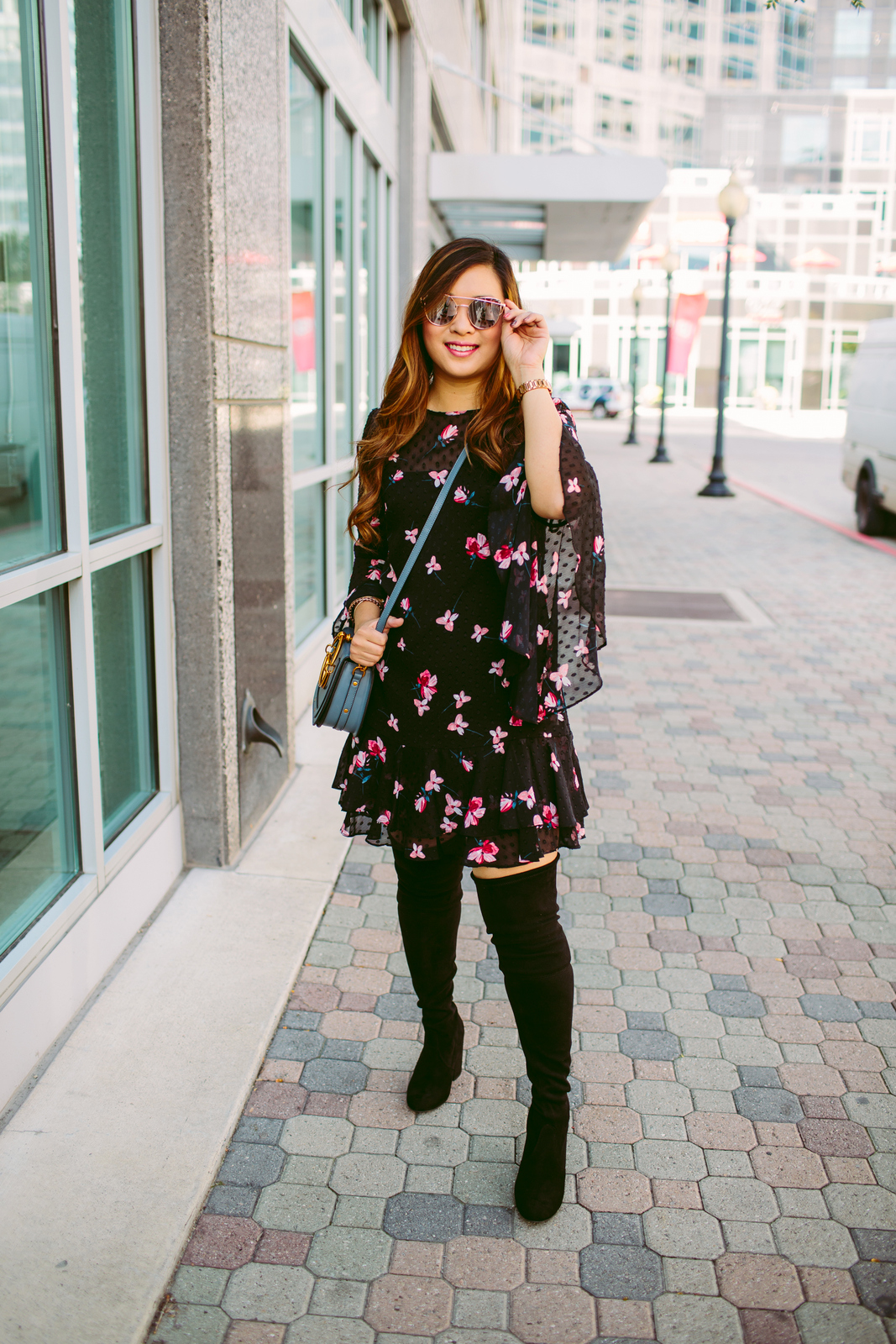 3 Ways To Wear Black Over The Knee Boots by Utah fashion blogger Sandy A La Mode