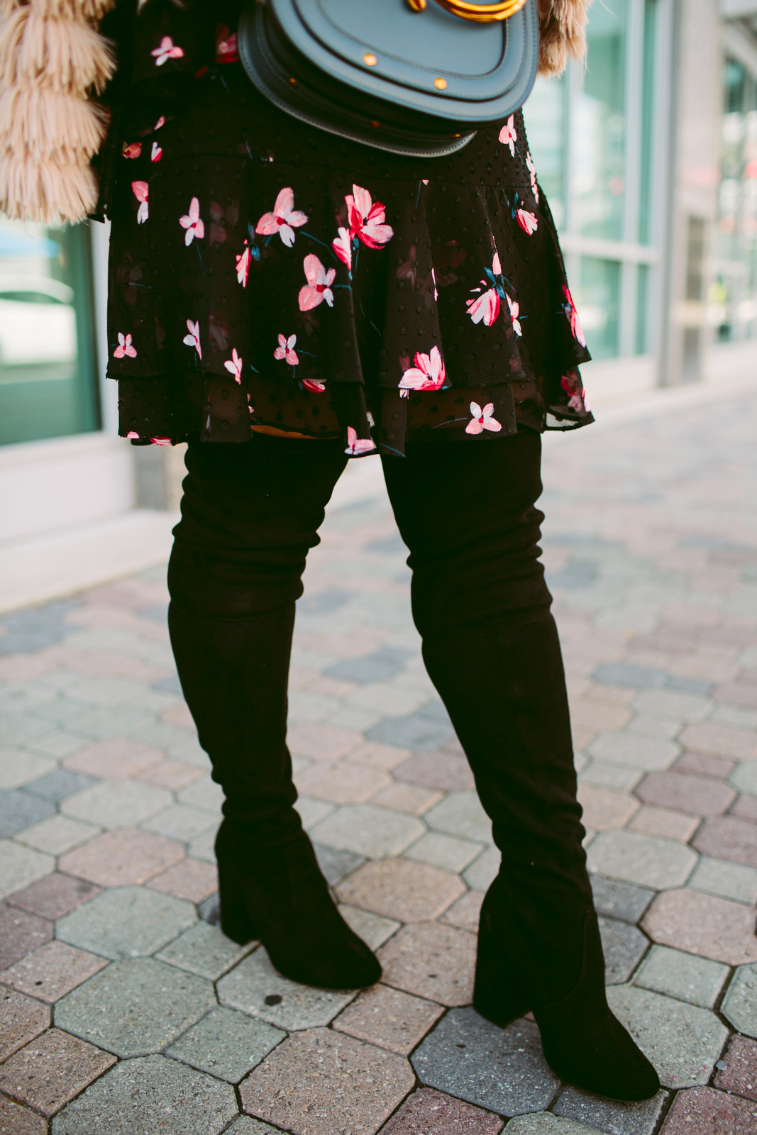 3 Ways To Wear Black Over The Knee Boots by Utah fashion blogger Sandy A La Mode
