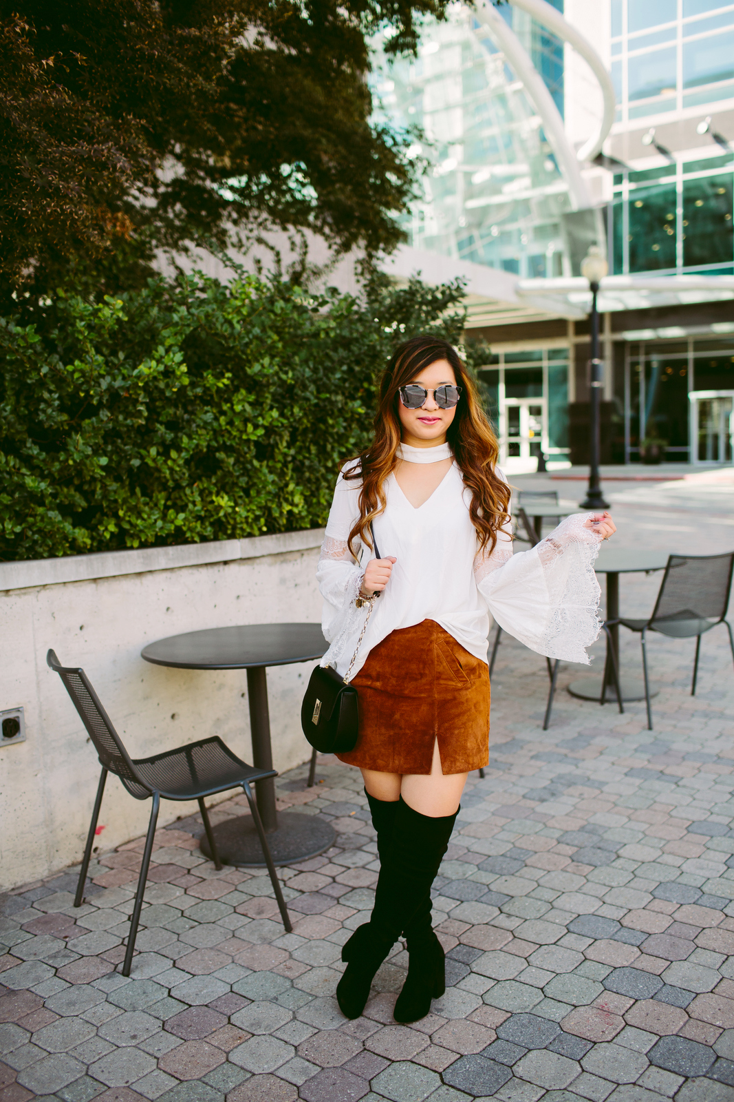 3 Ways To Wear Black Over The Knee Boots by Utah fashion blogger Sandy A La Mode