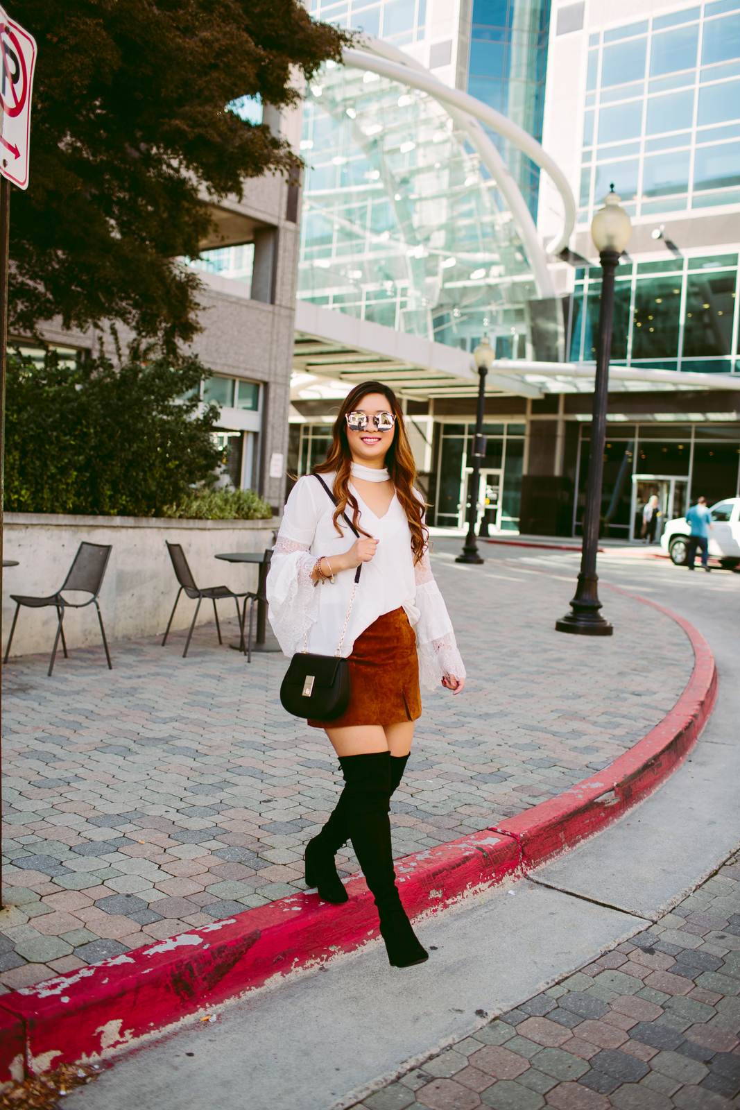 3 Ways To Wear Black Over The Knee Boots by Utah fashion blogger Sandy A La Mode