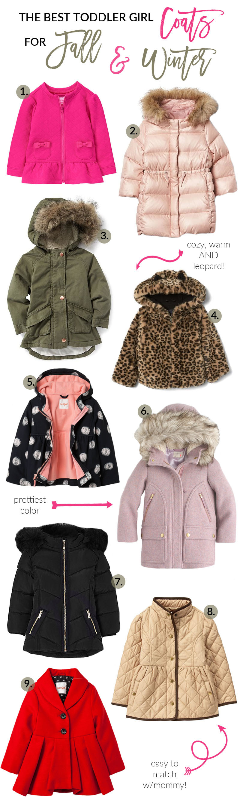 The Best Toddler Coats for Fall & Winter by Utah fashion blogger Sandy A La Mode