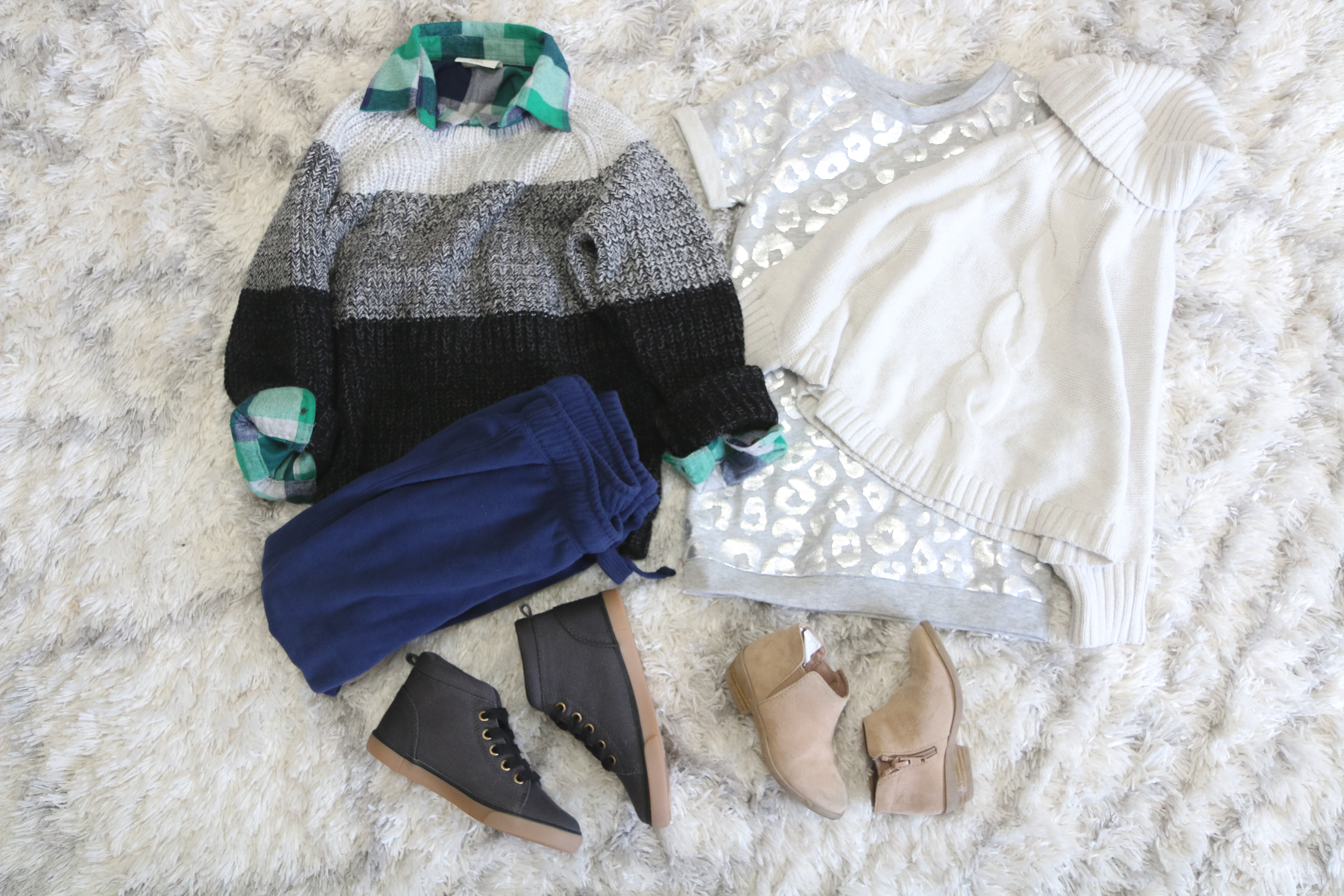 Mix and Match Kids Holiday Outfits by Utah fashion blogger Sandy A La Mode