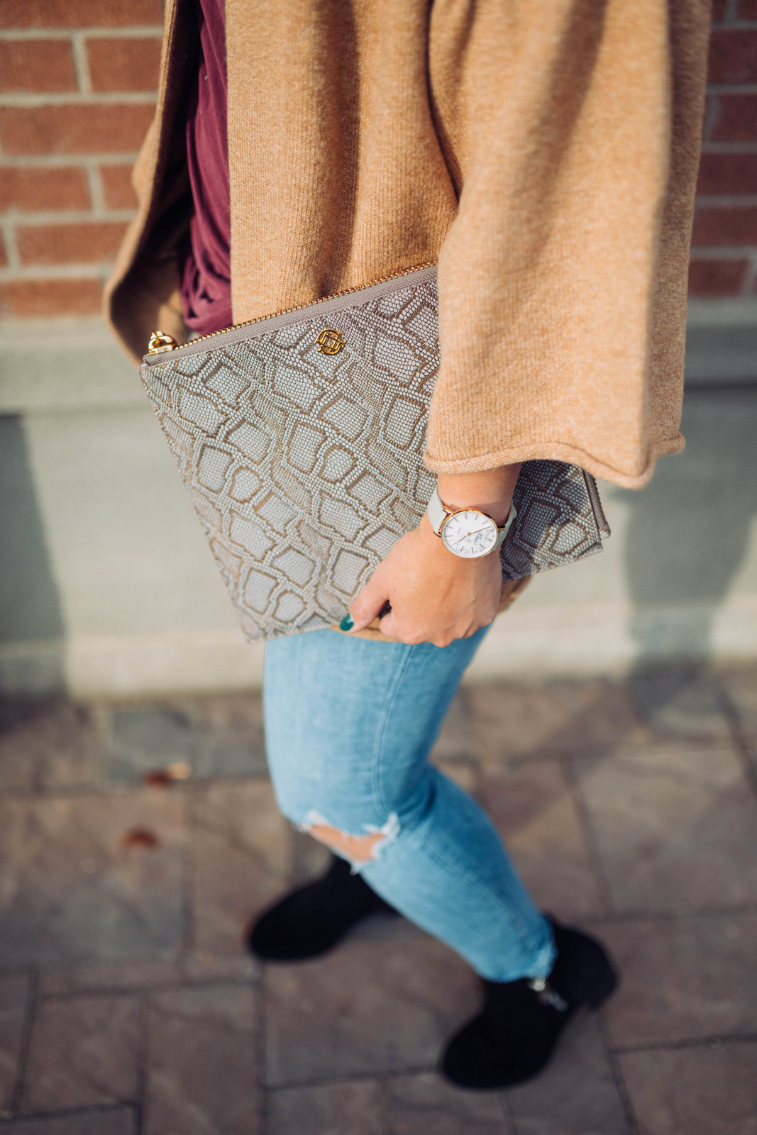 Bell Sleeve Cardigan + Black Boots by Utah fashion blogger Sandy A La Mode