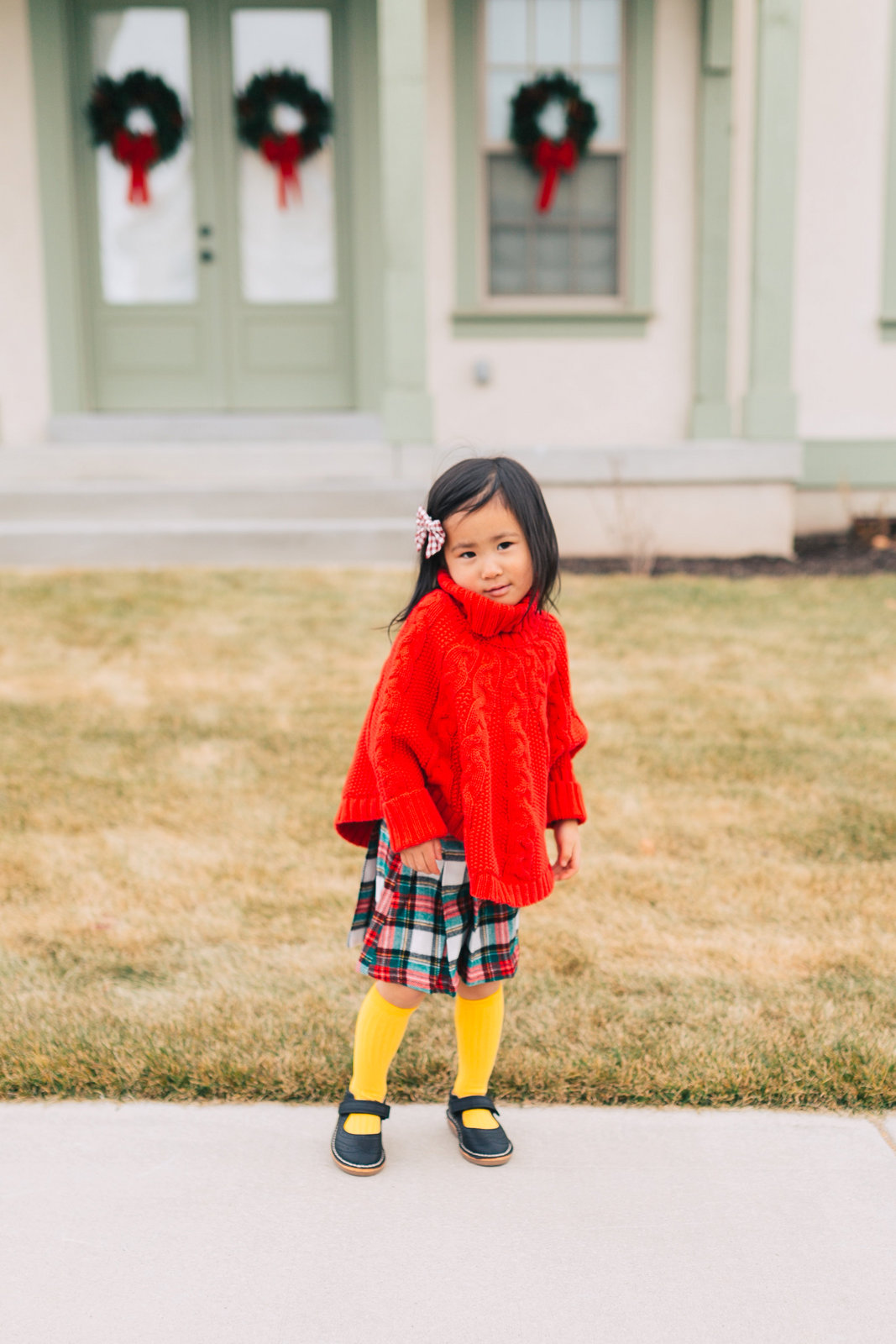 Little Girls Holiday Outfit by Utah fashion blogger Sandy A La Mode