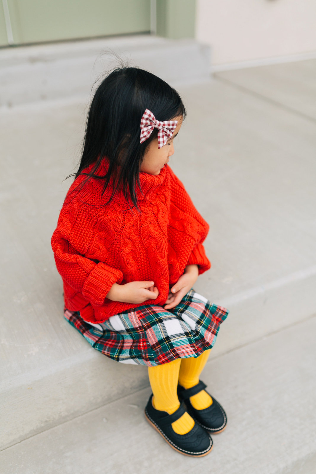 Little Girls Holiday Outfit by Utah fashion blogger Sandy A La Mode
