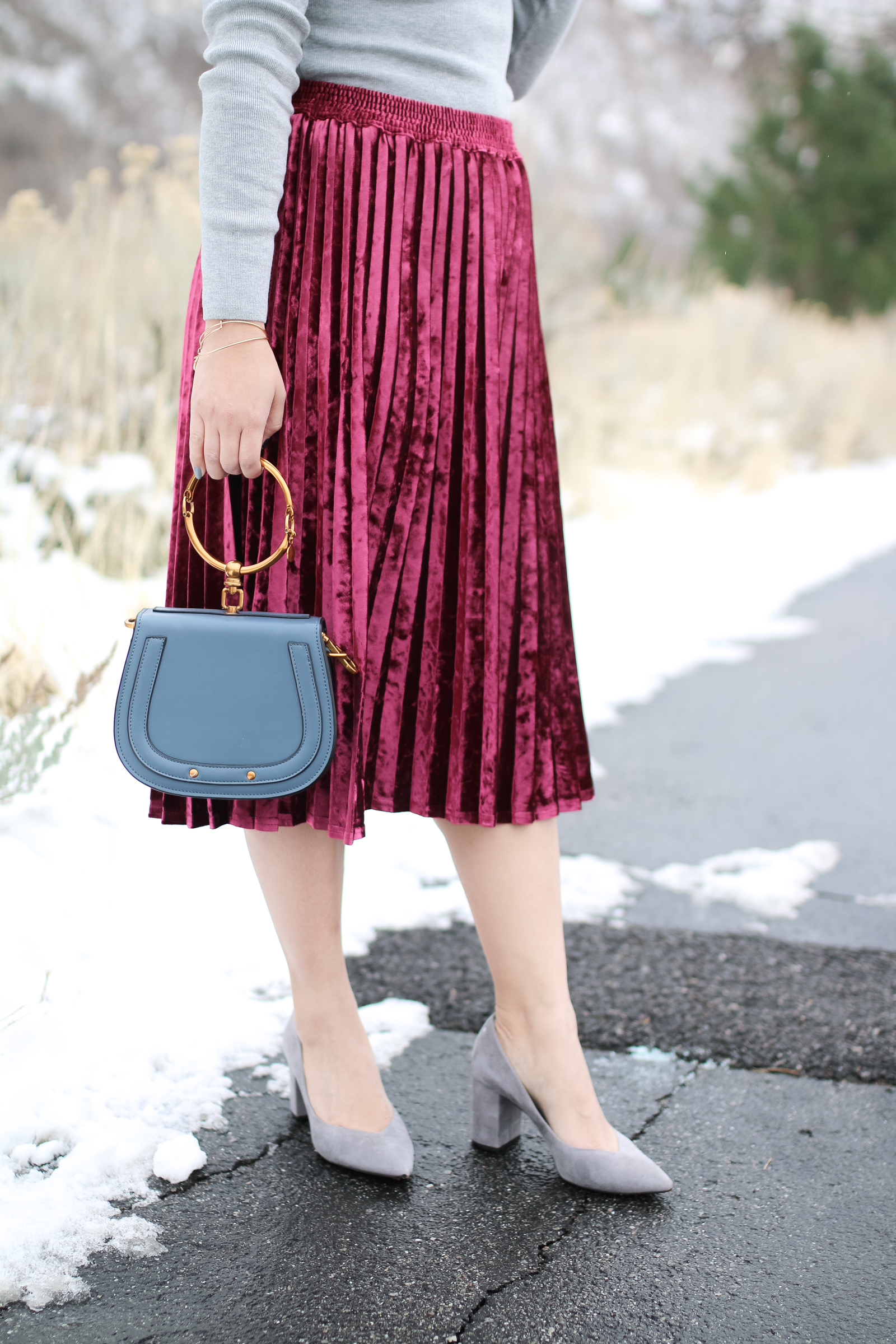 New Years Eve Outfit Ideas: Sequins and Velvet by Utah style blogger Sandy A La Mode