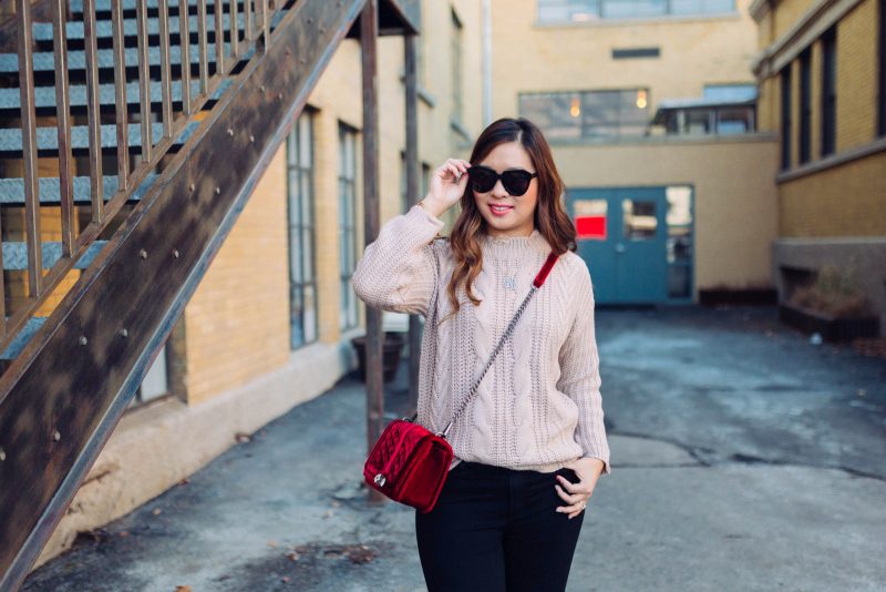 Distressed Sweater + Leopard Booties by popular Utah style blogger Sandy A La Mode
