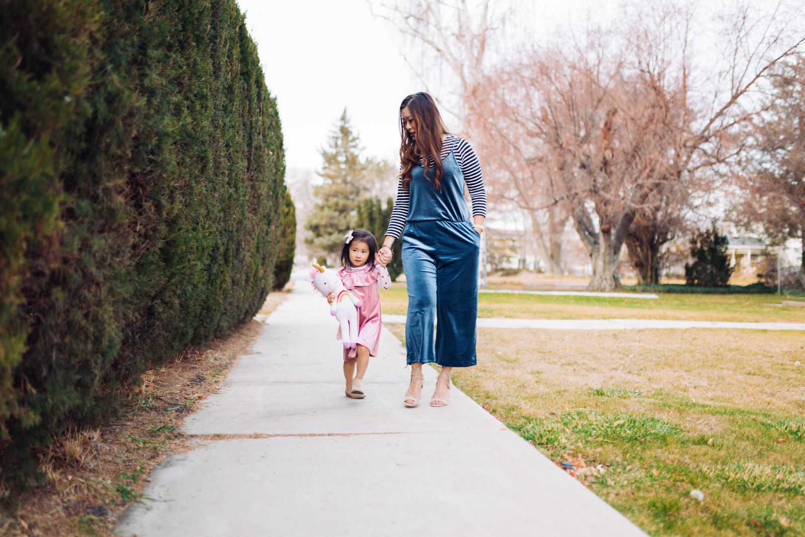 Mommy and Me Outfits: Velvet For The Holidays by Utah style blogger Sandy A La Mode