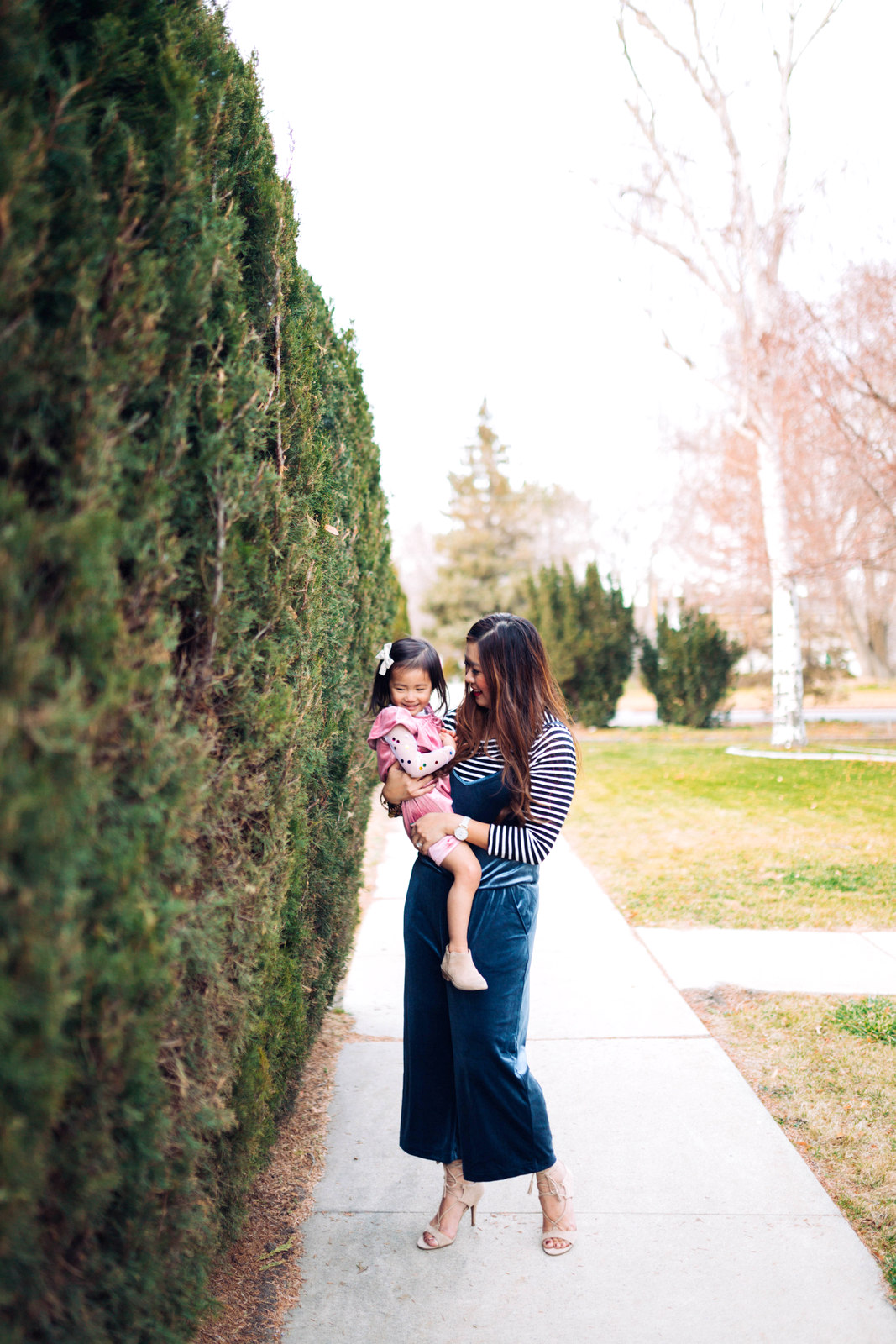 Mommy and Me Outfits: Velvet For The Holidays by Utah style blogger Sandy A La Mode