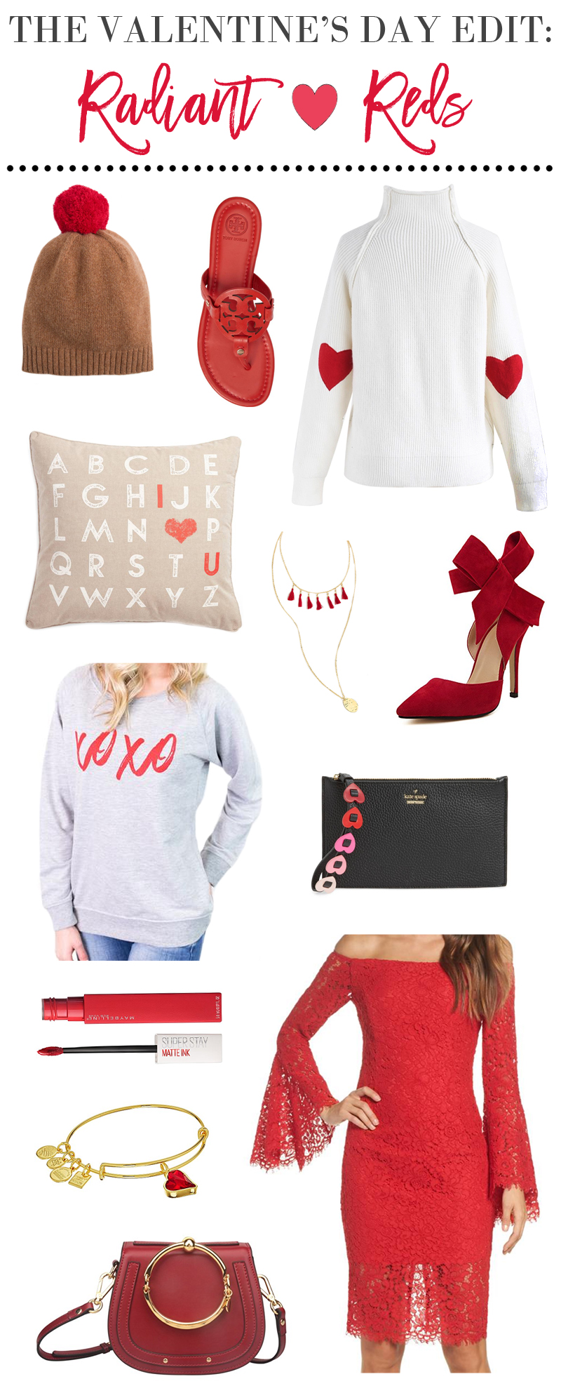 The Valentines Day Fashion Edit: Everything Pink and Red by popular Utah style blogger Sandy A La Mode
