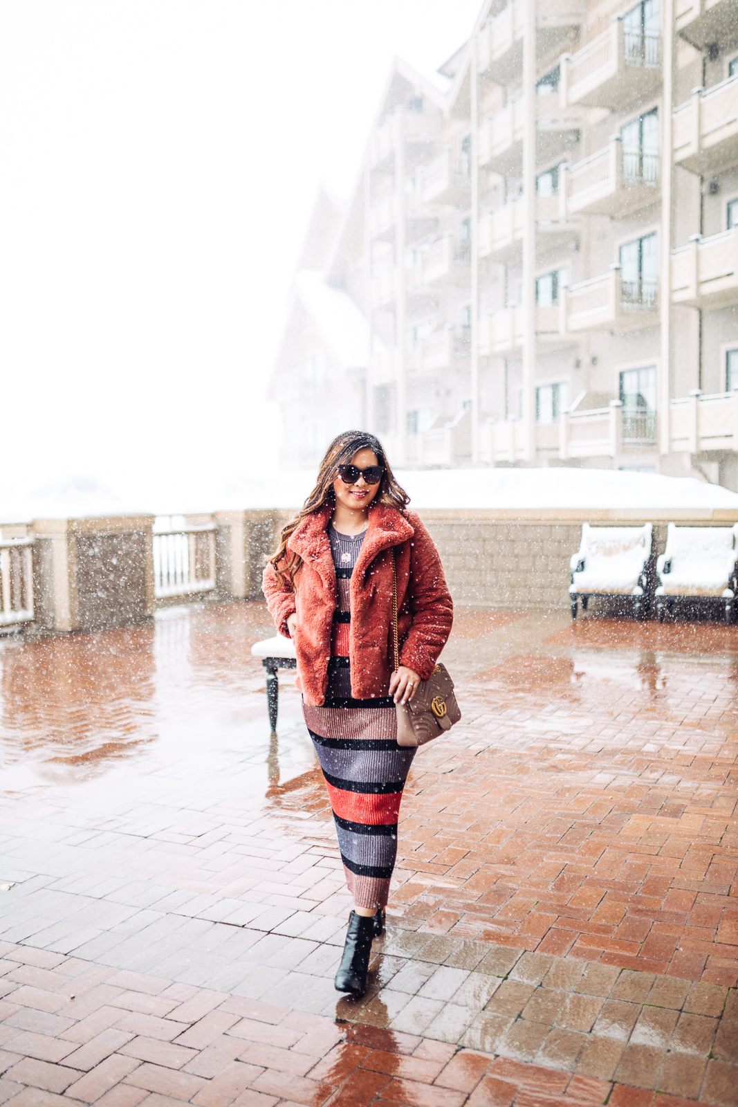 Best Faux Fur Coats for Winter by popular Utah fashion blogger Sandy A La Mode