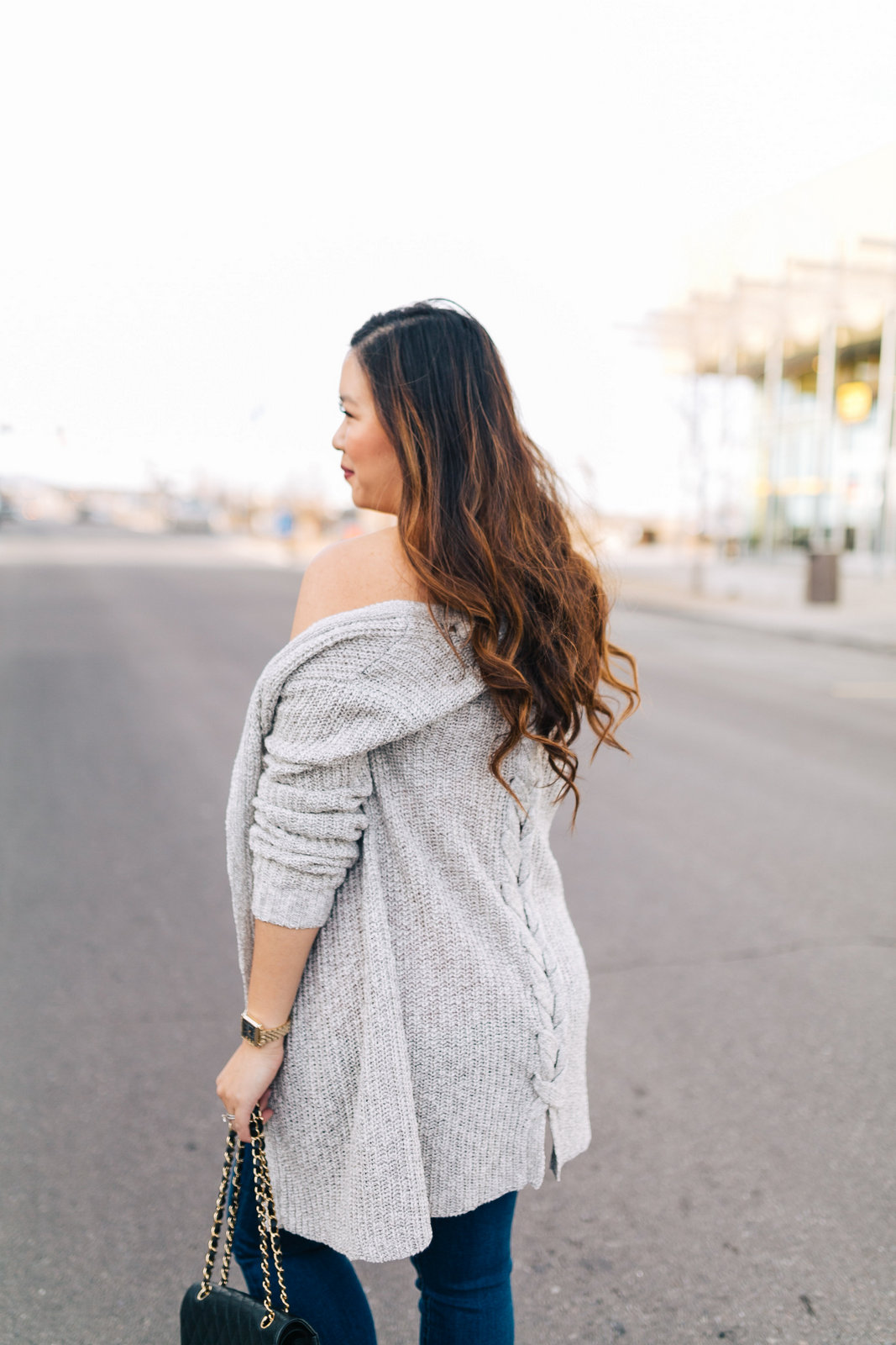 2 Ways To Style A Grey Long Cardigan by popular Utah fashion blogger Sandy A La Mode