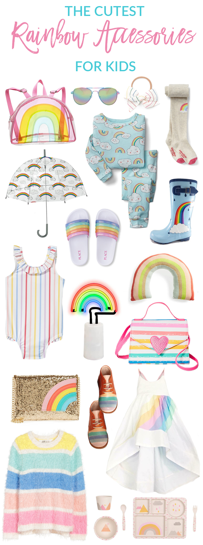 The Cutest Rainbow Clothing and Accessories For Kids by popular Utah style blogger Sandy A La Mode