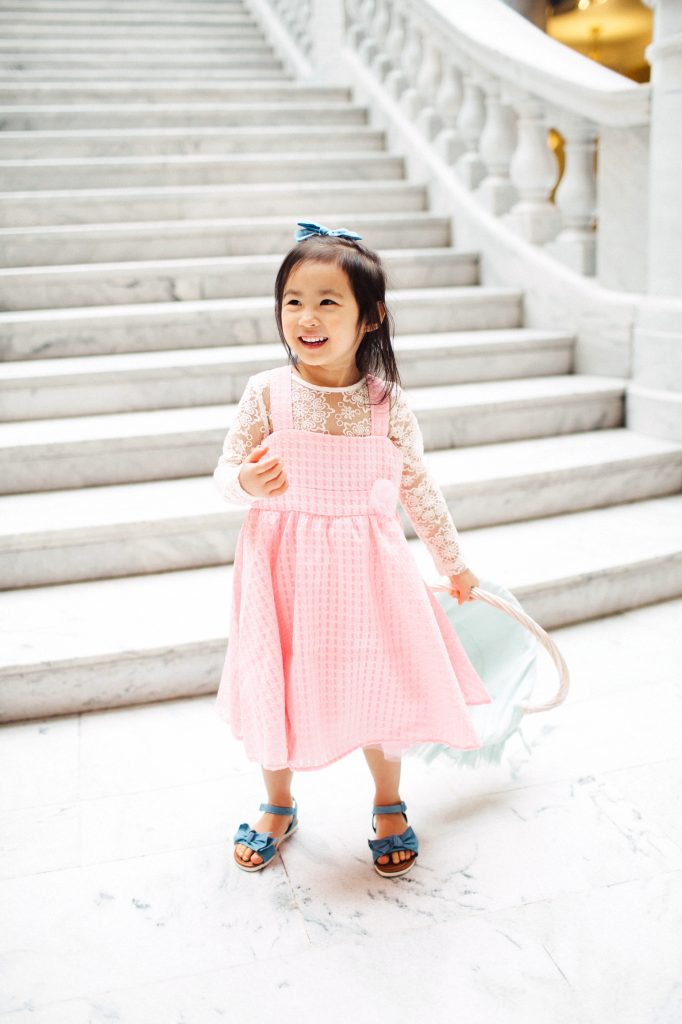 Easter dresses for girls - Affordable Easter Outfits For Girls by popular Utah fashion blogger Sandy A La Mode