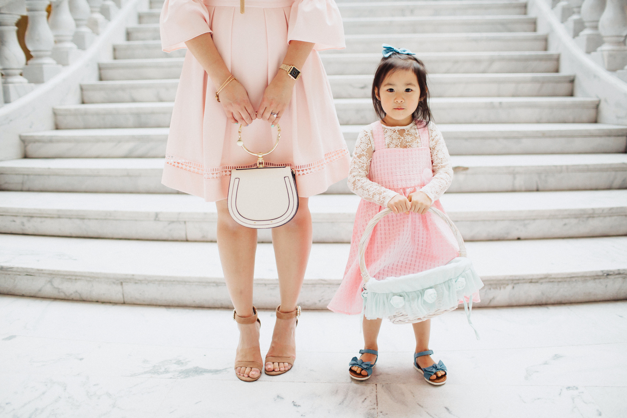 Mommy and me Easter dresses - Affordable Easter Outfits For Girls by popular Utah fashion blogger Sandy A La Mode