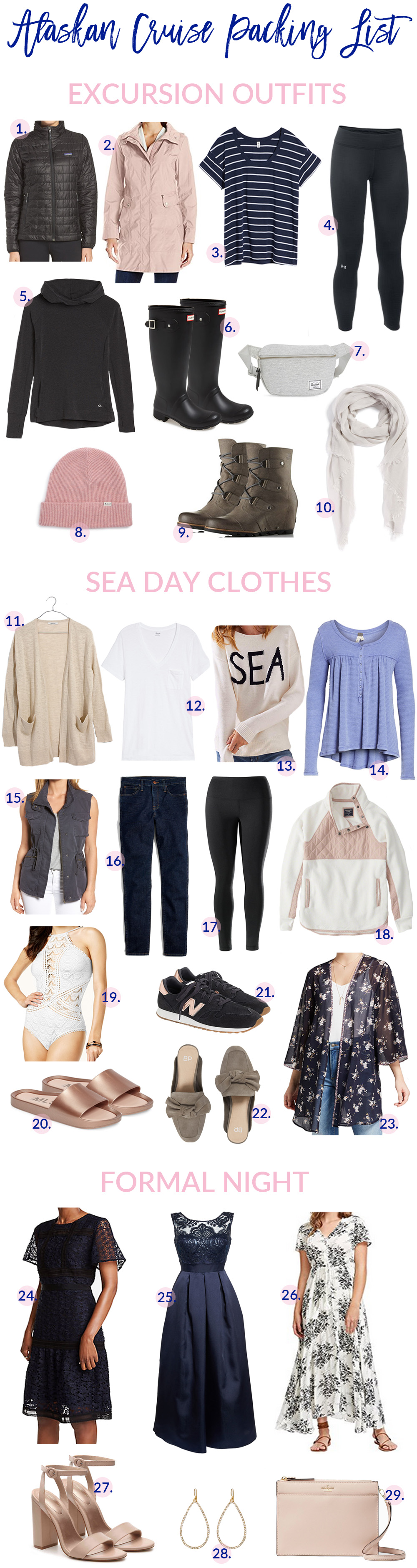 what to bring on an alaskan cruise