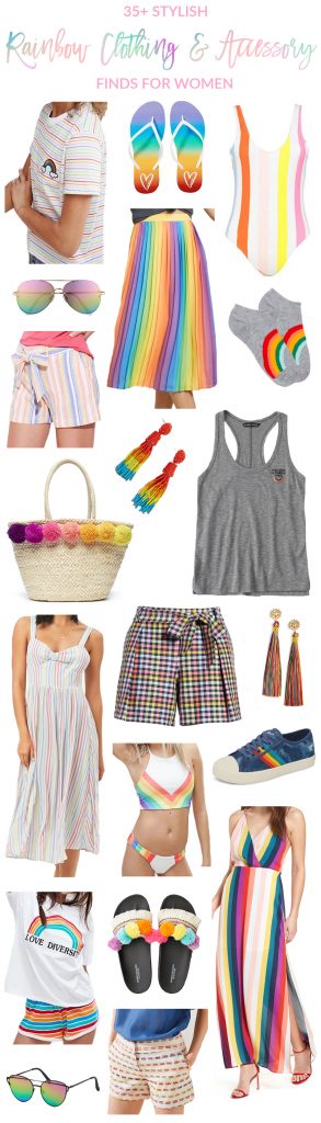 35+ Stylish Rainbow Clothing and Accessories for Women