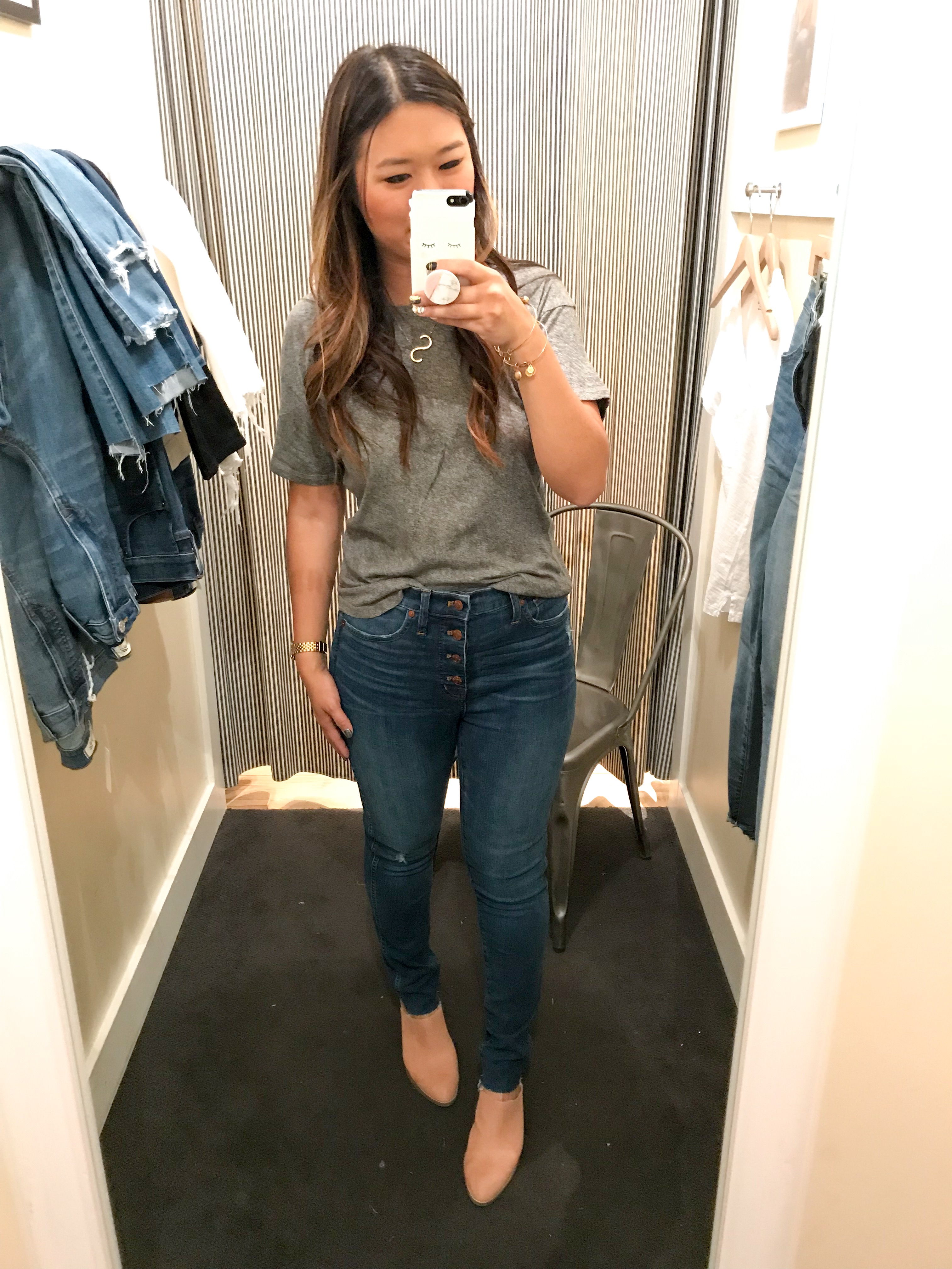 madewell jeans button fly