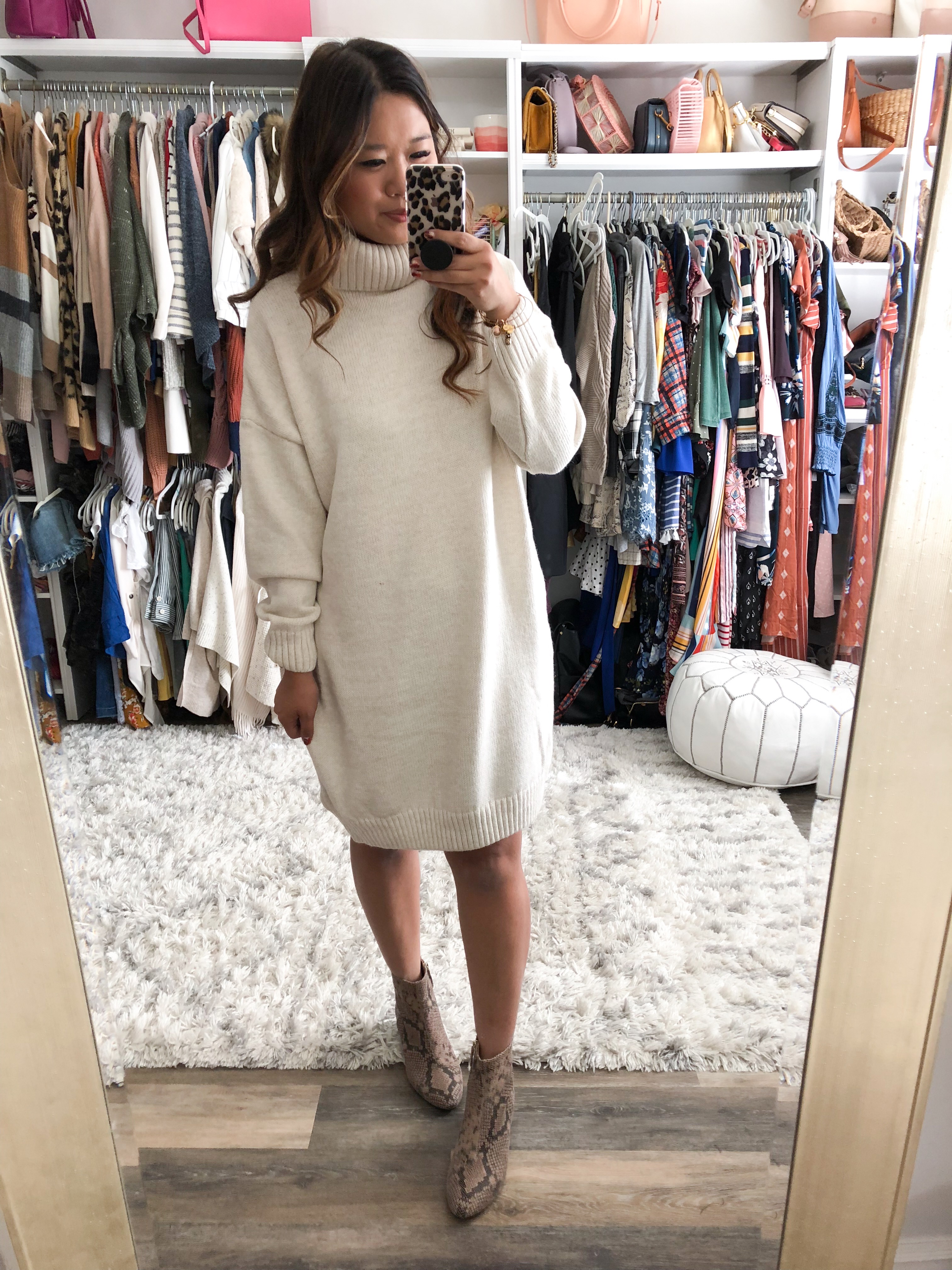 topshop turtleneck dress