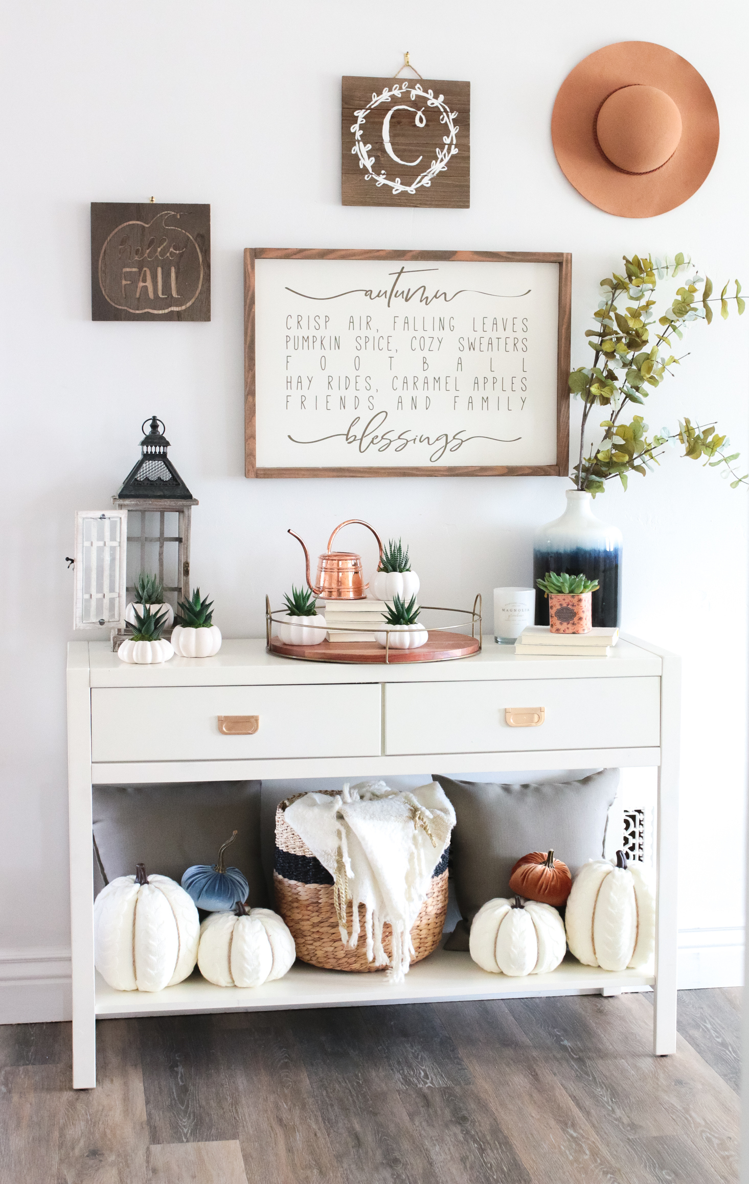 Decorate for Fall with Succulents | Sandy a la Mode
