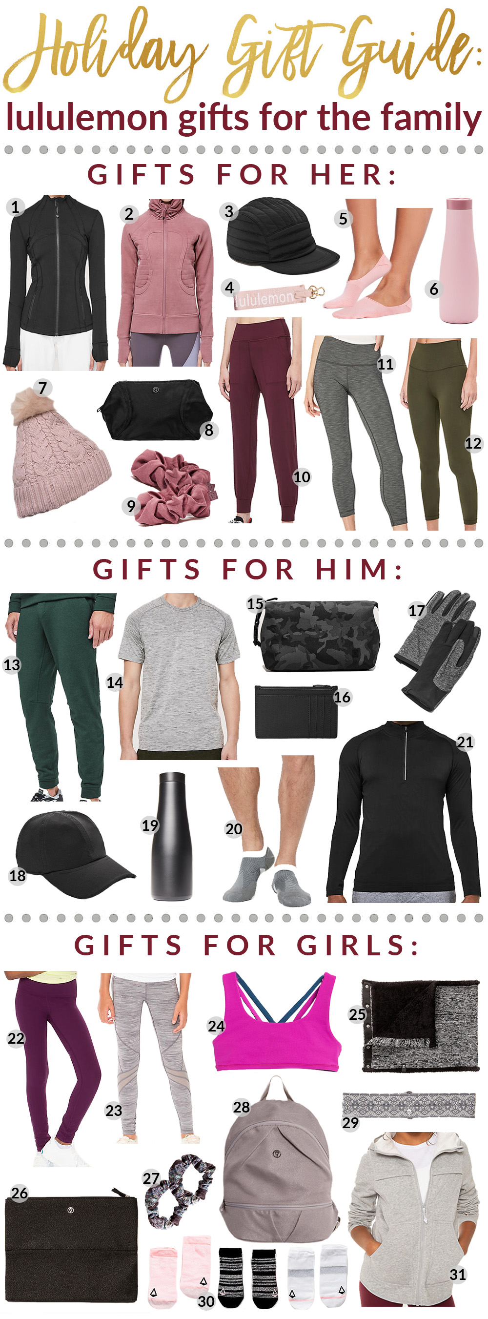 lululemon gift ideas