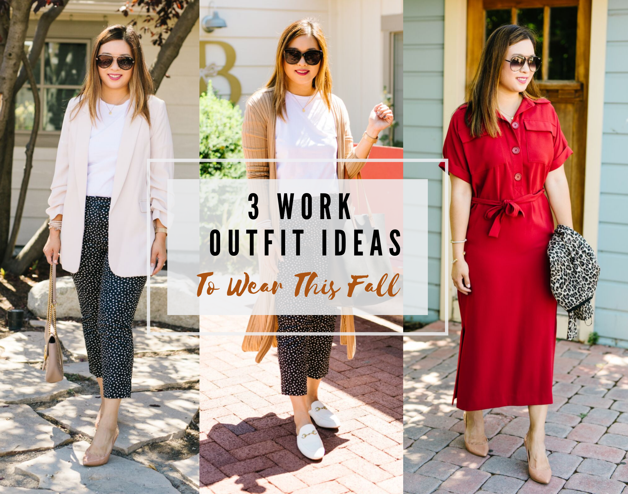 5 Days of Work Outfits for Fall