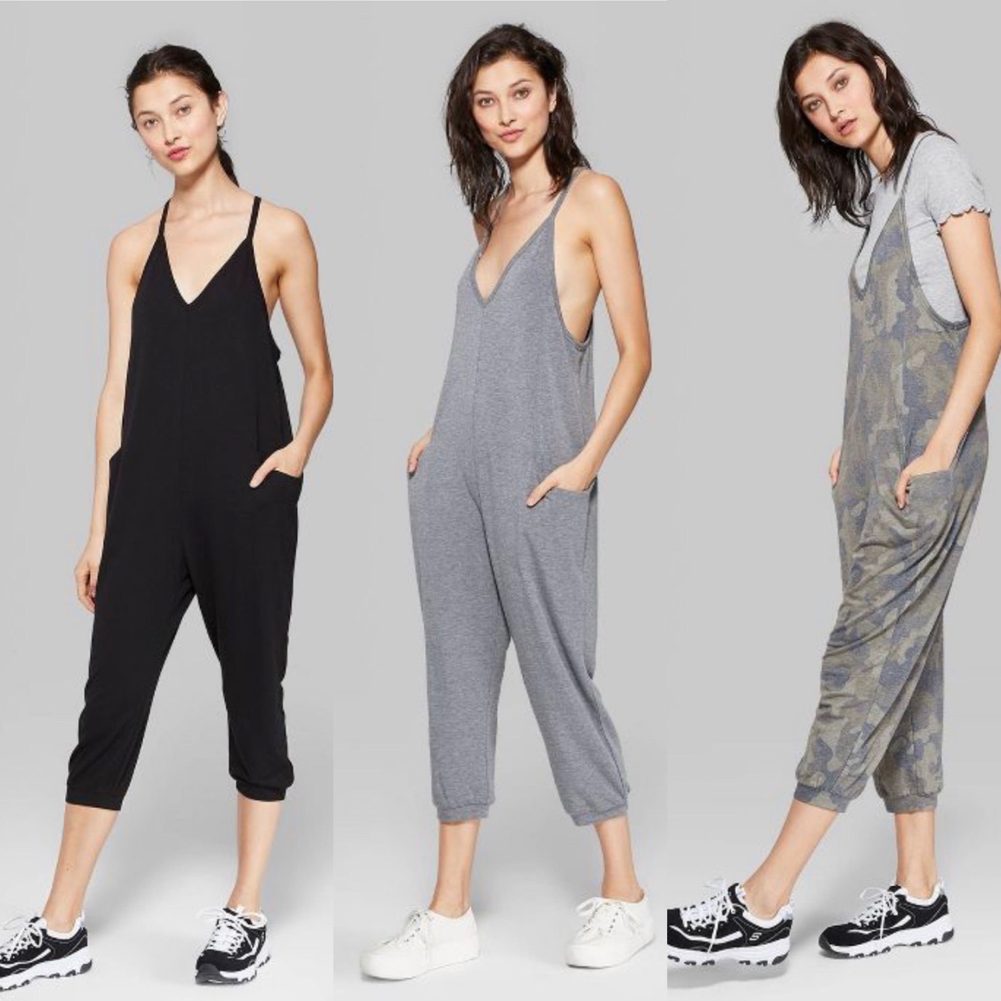 target grey jumpsuit